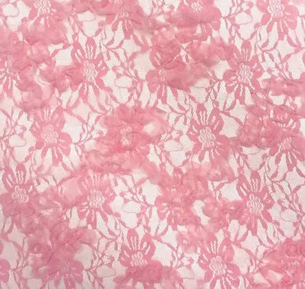 MESH SQ EMBR 13 PINK MESH