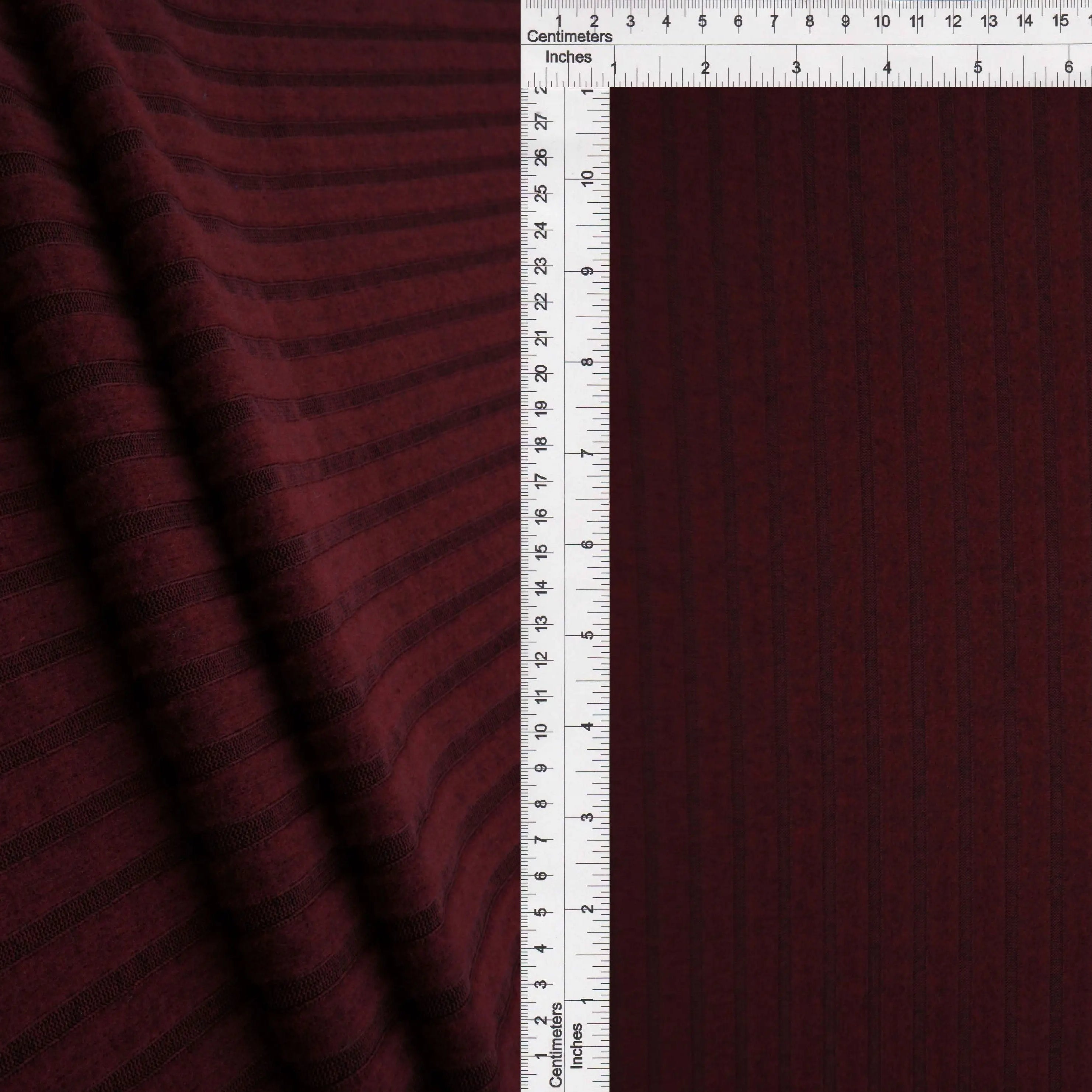 KNT4521 BURGUNDY BRUSHED CAMI HACCI KNIT NO-PRINT OUTERWEAR POLYESTER RIBBED 4X4 SOLID SPANDEX STRETCH SWEATER TOPS TUNICS