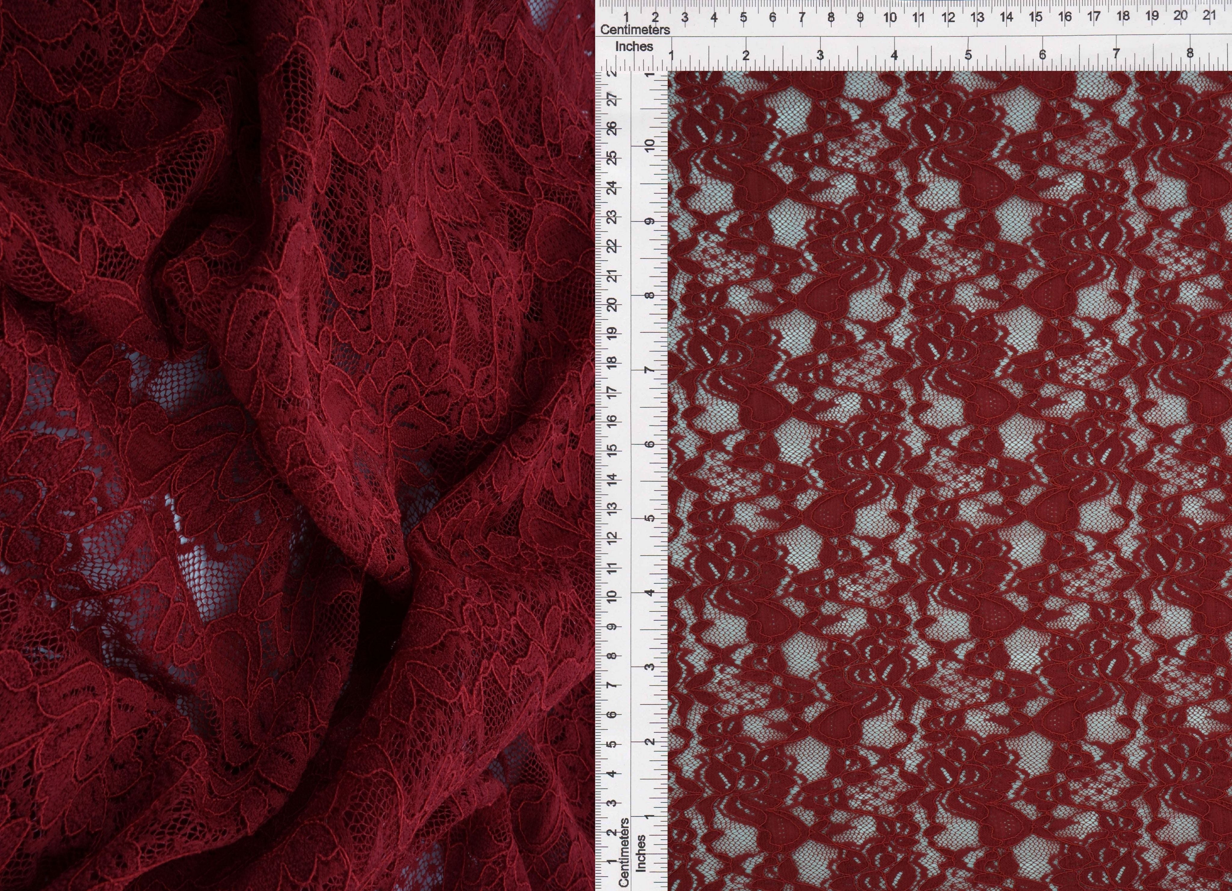 LACE4478 CHERRY RED BLOUSE BODYSUIT BOTTOMS CAMI DRESS FLORAL LACE LOUNGEWEAR POLYESTER SOLID SPANDEX T-SHIRT TOPS TUNICS