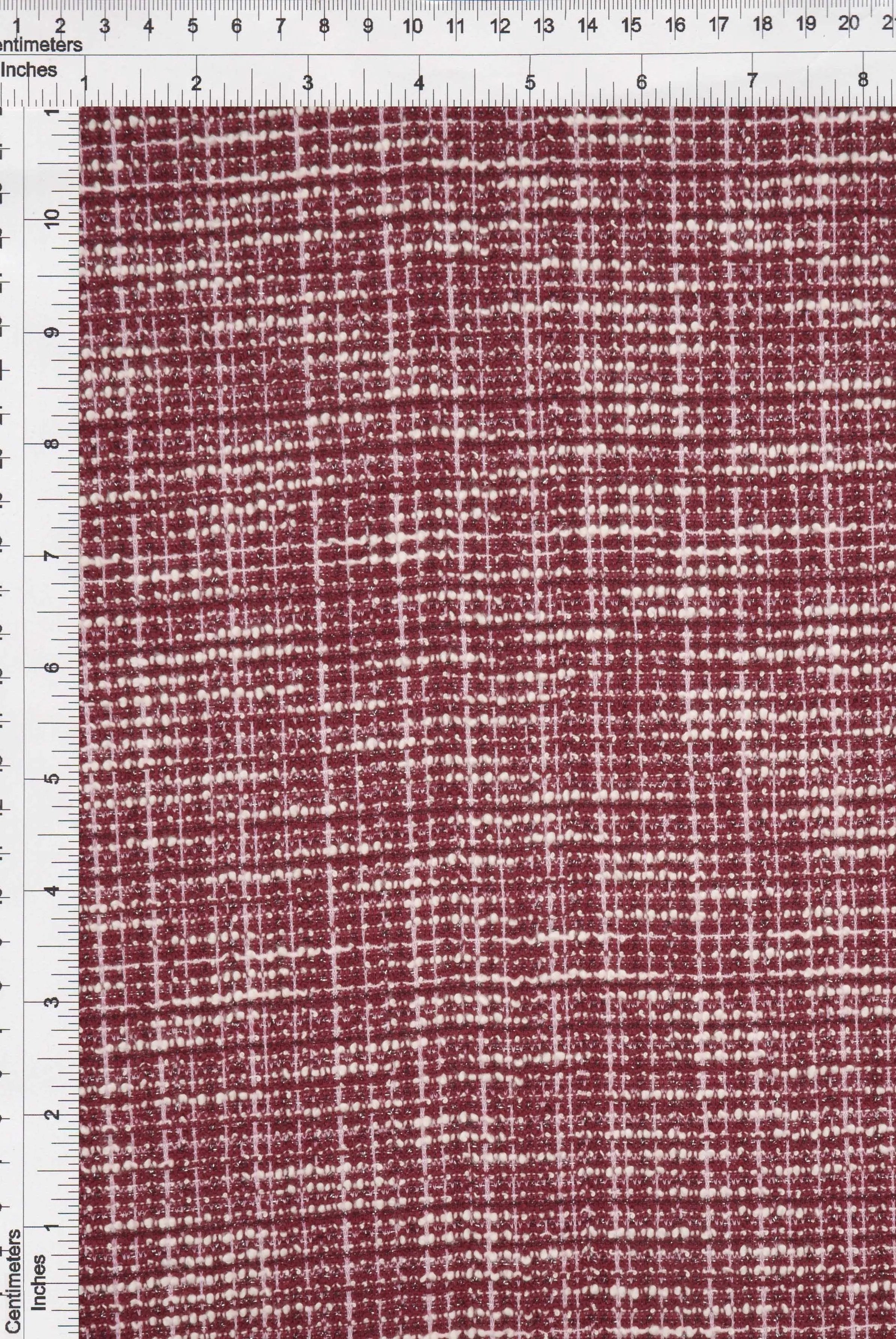 KNT4656 BURGUNDY KNIT