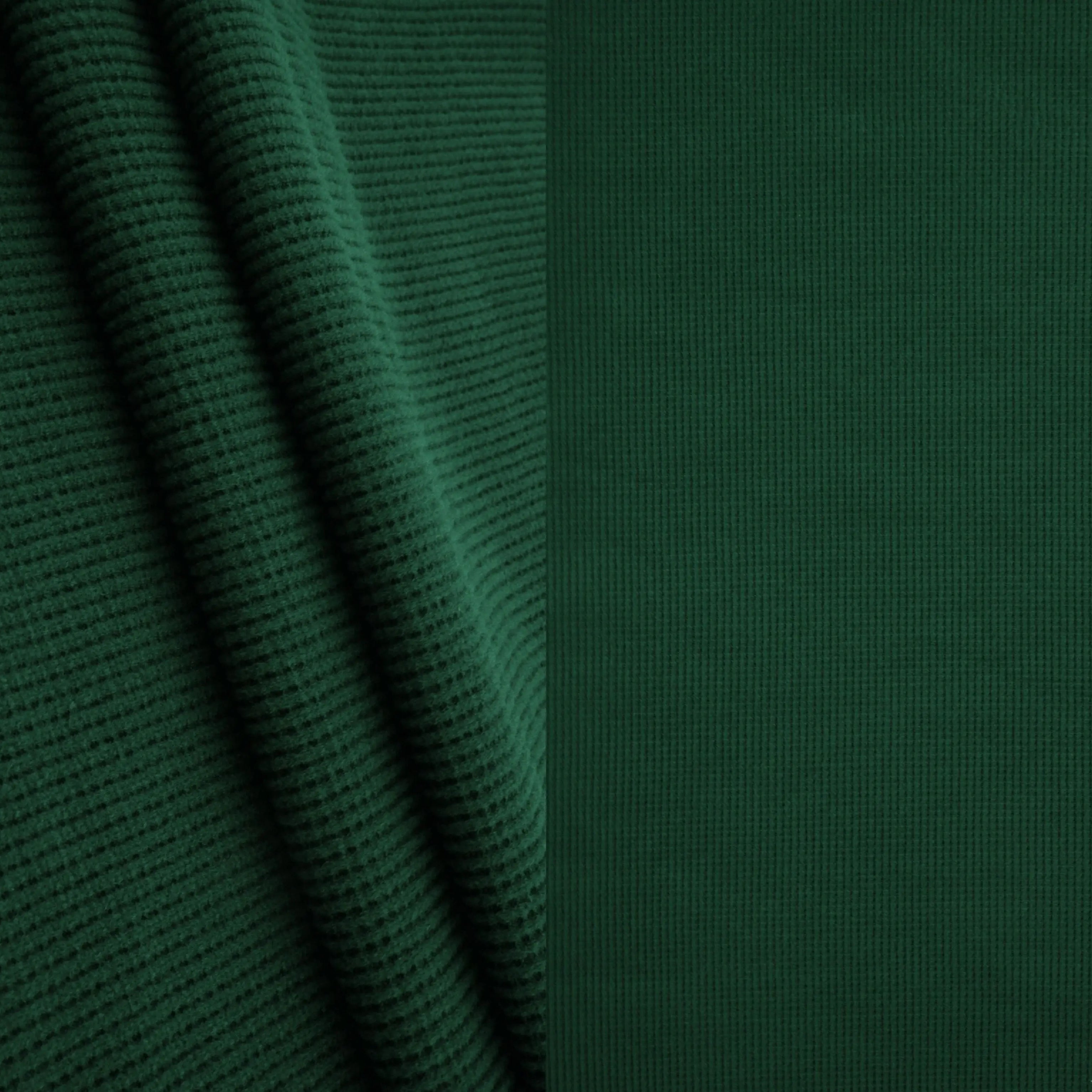 KNT4612 HUNTER GREEN BOTTOMS KNIT NO-PRINT PANTS SKIRTS SOLID-B STRETCH SWEATER SWEATSHIRT TOPS TUNICS WAFFLE