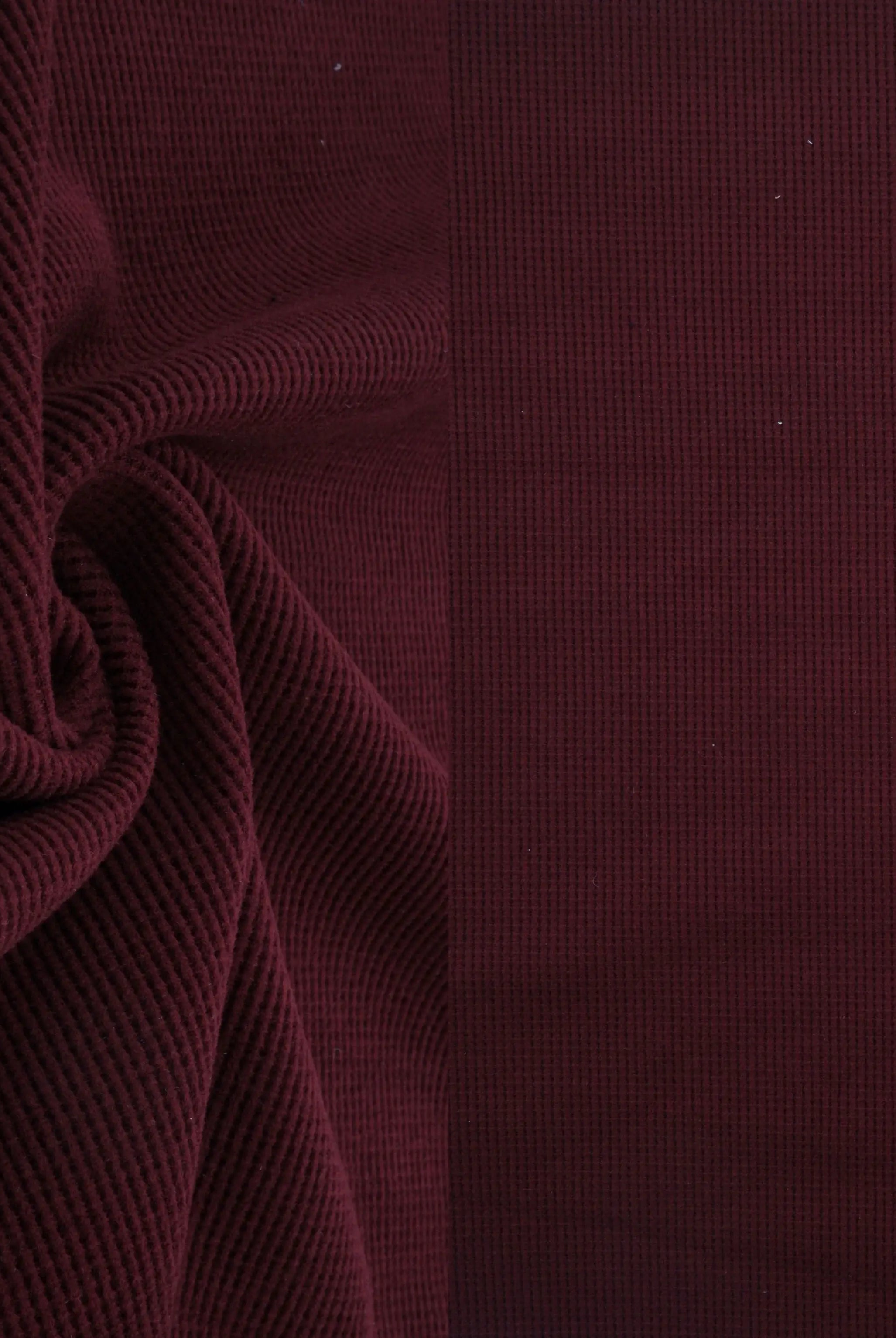 KNT4612 BURGUNDY BOTTOMS KNIT NO-PRINT PANTS SKIRTS SOLID-B STRETCH SWEATER SWEATSHIRT TOPS TUNICS WAFFLE