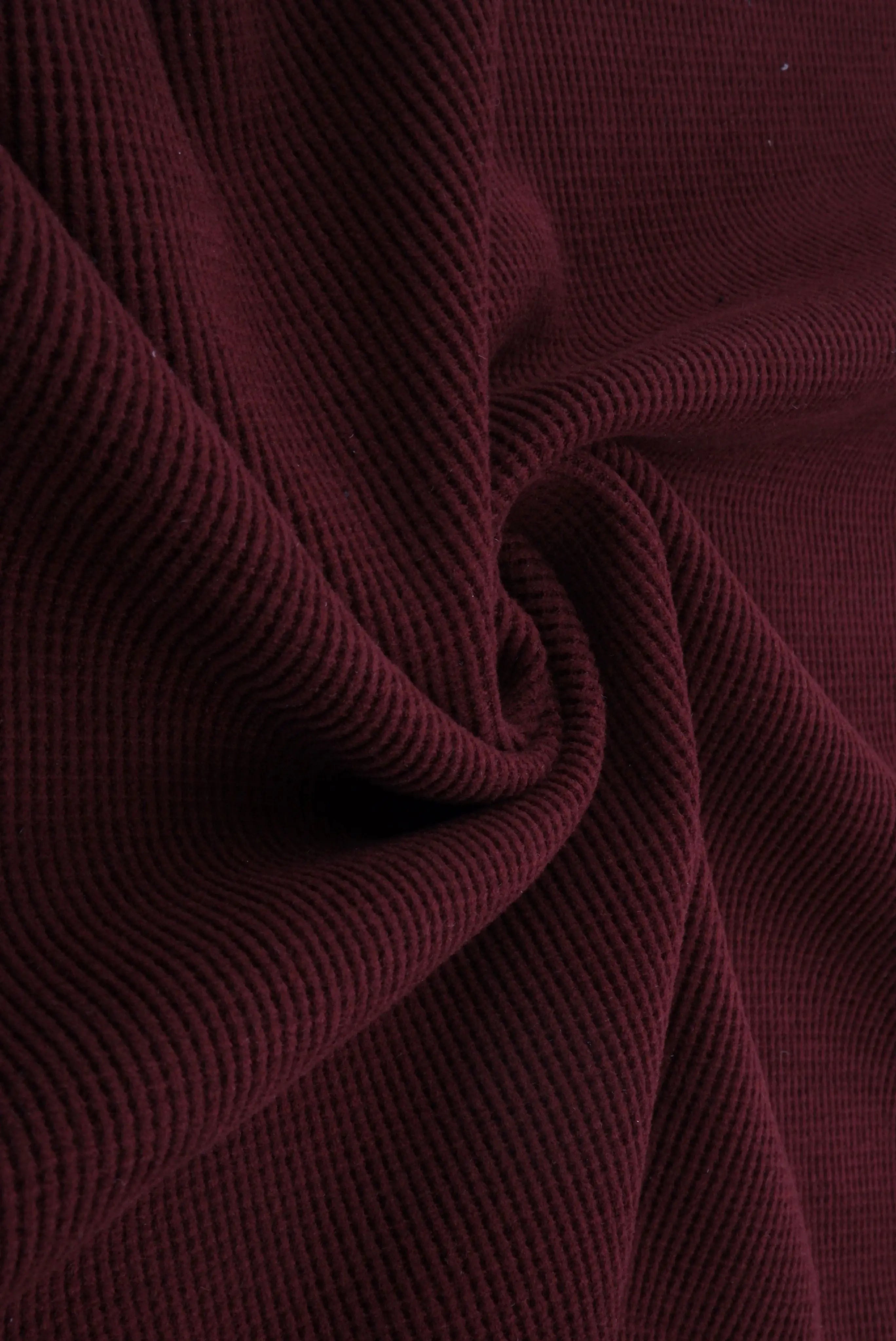 KNT4612 BURGUNDY BOTTOMS KNIT NO-PRINT PANTS SKIRTS SOLID-B STRETCH SWEATER SWEATSHIRT TOPS TUNICS WAFFLE