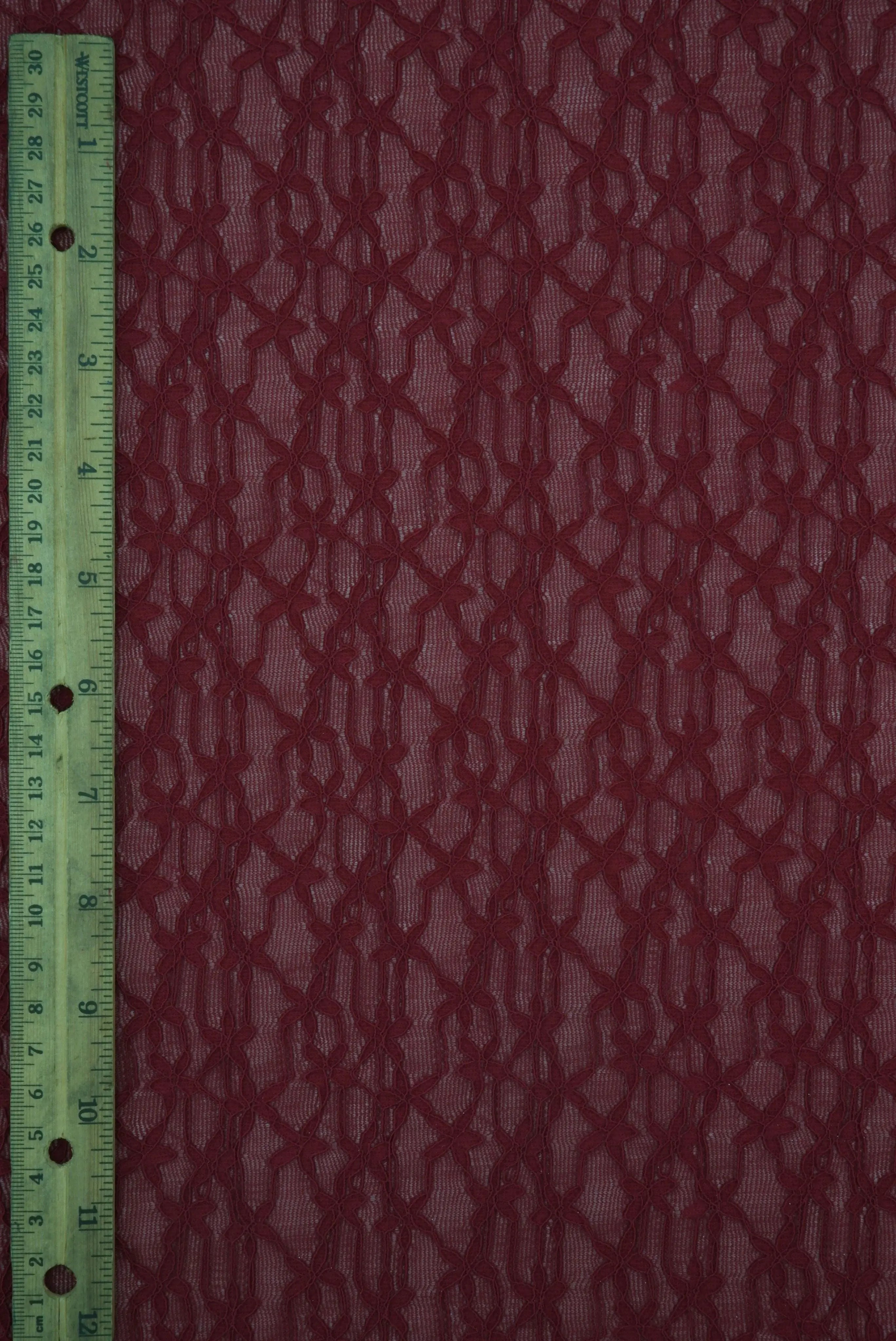 LACE4511 BURGUNDY BLOUSE BOTTOMS DITSY DRESS FLOWER LACE NYLON PANTS SKIRTS SOLID-B SPANDEX TOPS