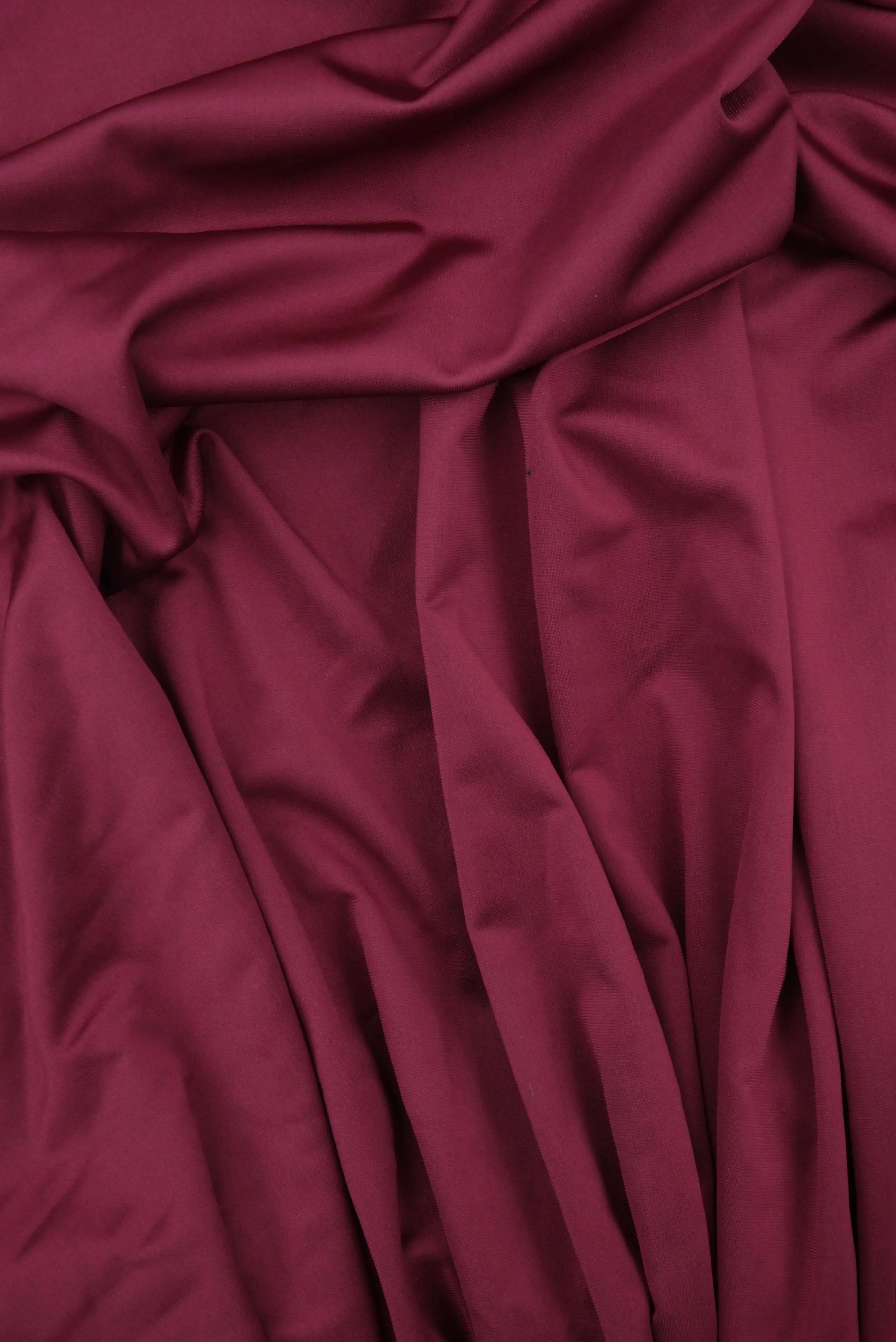 KNT4230 BURGUNDY ACTIVEWEAR BIKER SHORTS BODYSUIT BOTTOMS CAMI DRESS JERSEY KNIT LOUNGEWEAR NO-PRINT PANTS POLYESTER SHINY SKIRTS SOLID SPANDEX STRETCH SUBLIMATION TOPS TUNICS YOGA