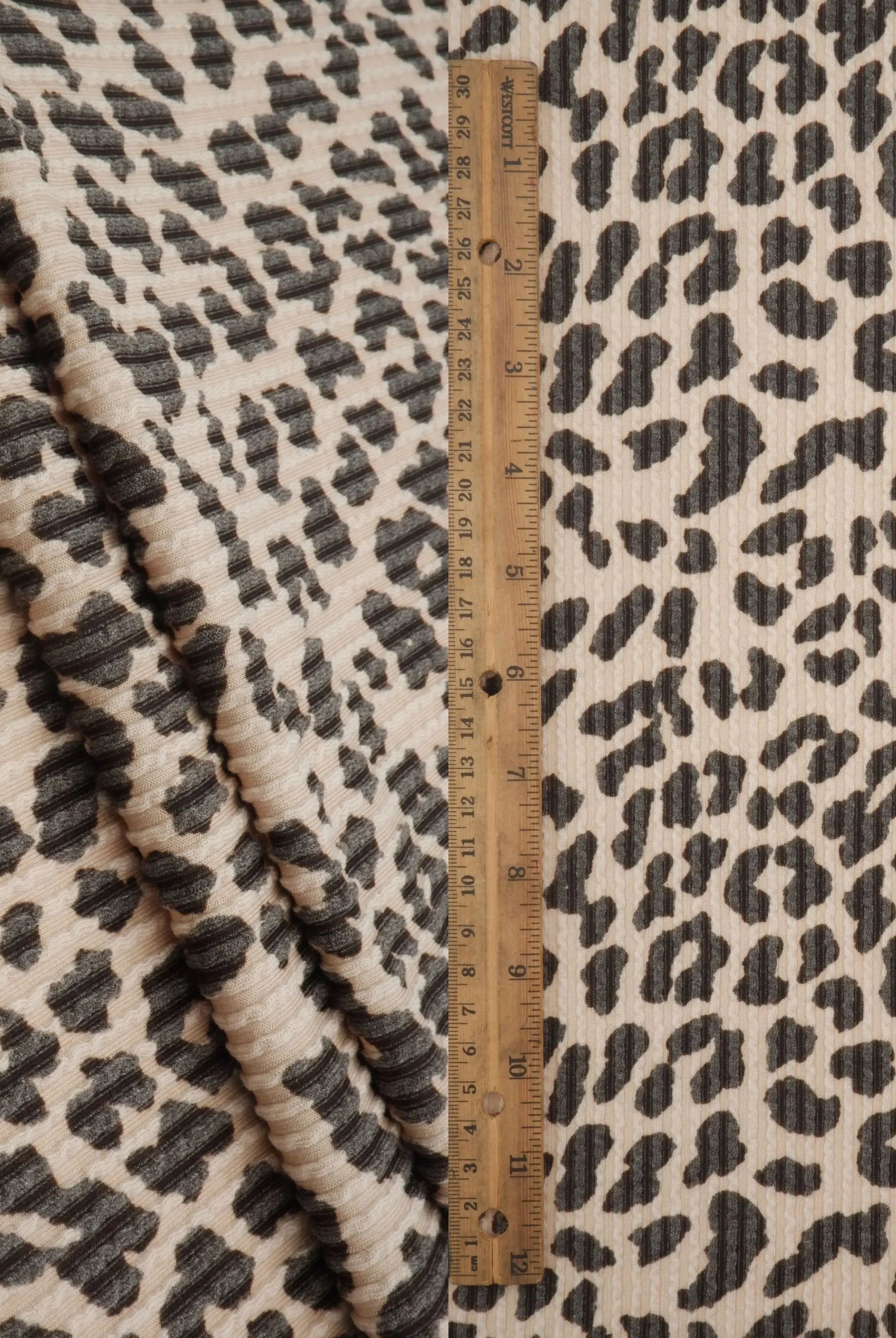 KNT4463-S304102 TAUPE ACTIVEWEAR ANIMAL BODYSUIT DOUBLE KNIT DRESS JACQUARD PANTS POLYESTER RAYON RIB SKIRTS SOLID SPANDEX STRETCH URBAN