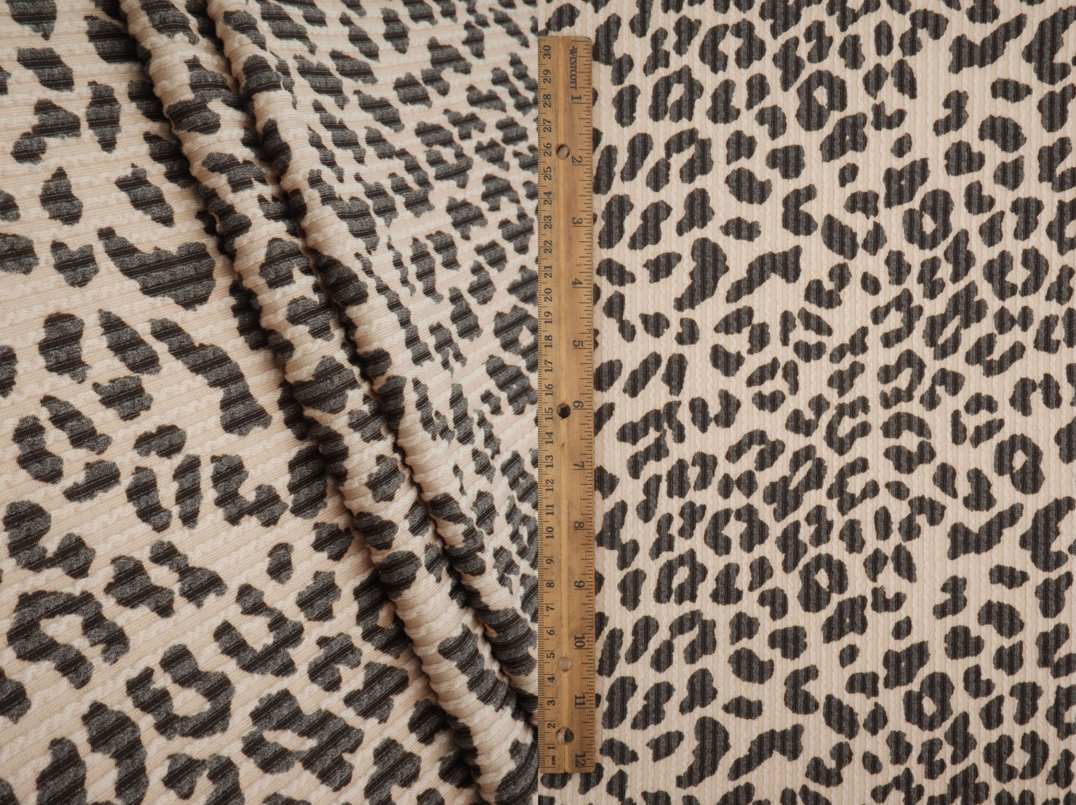 KNT4463-S304102 TAUPE ACTIVEWEAR ANIMAL BODYSUIT DOUBLE KNIT DRESS JACQUARD PANTS POLYESTER RAYON RIB SKIRTS SOLID SPANDEX STRETCH URBAN