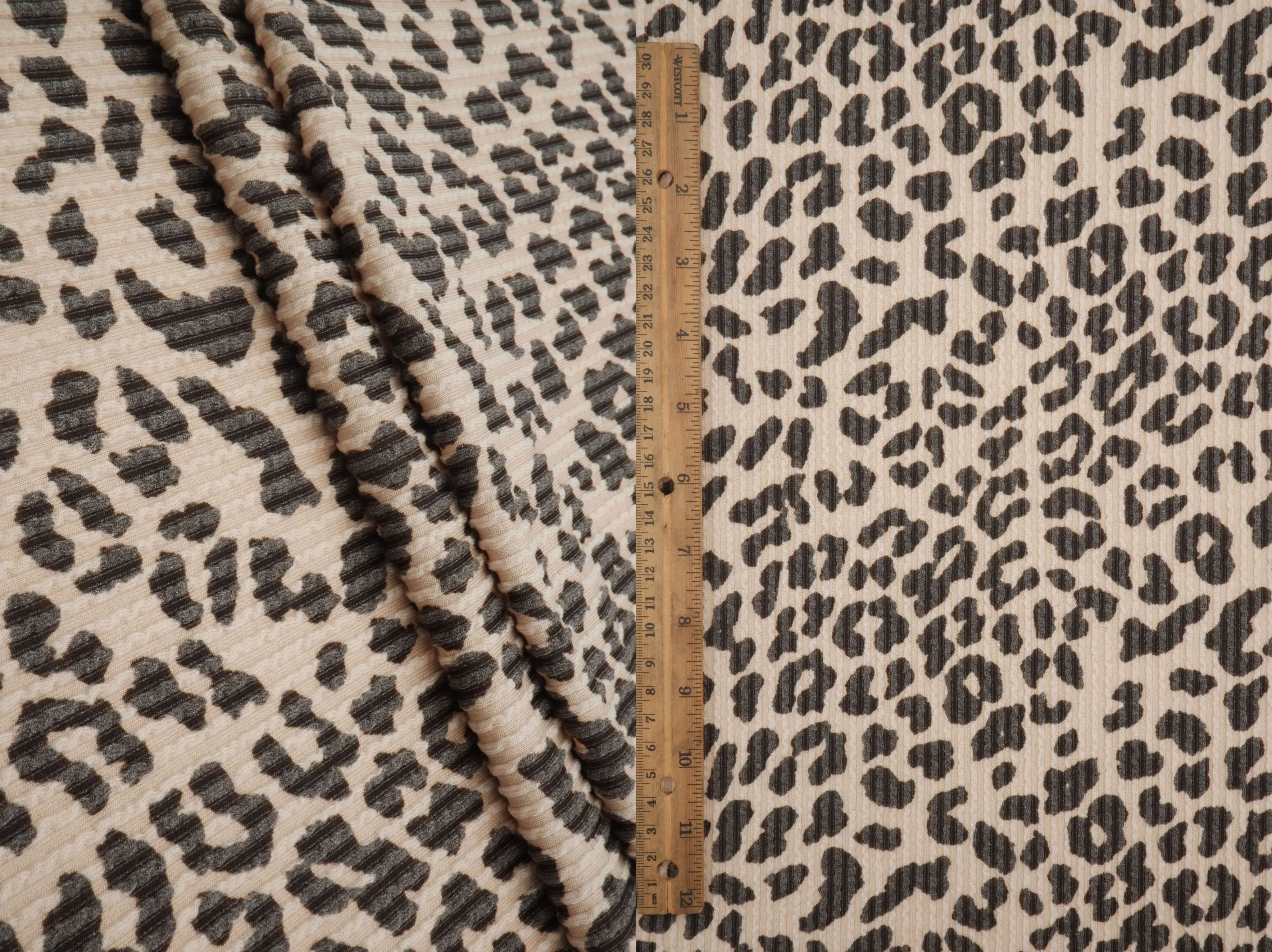 KNT4463-S304102 TAUPE ACTIVEWEAR ANIMAL BODYSUIT DOUBLE KNIT DRESS JACQUARD PANTS POLYESTER RAYON RIB SKIRTS SOLID SPANDEX STRETCH URBAN