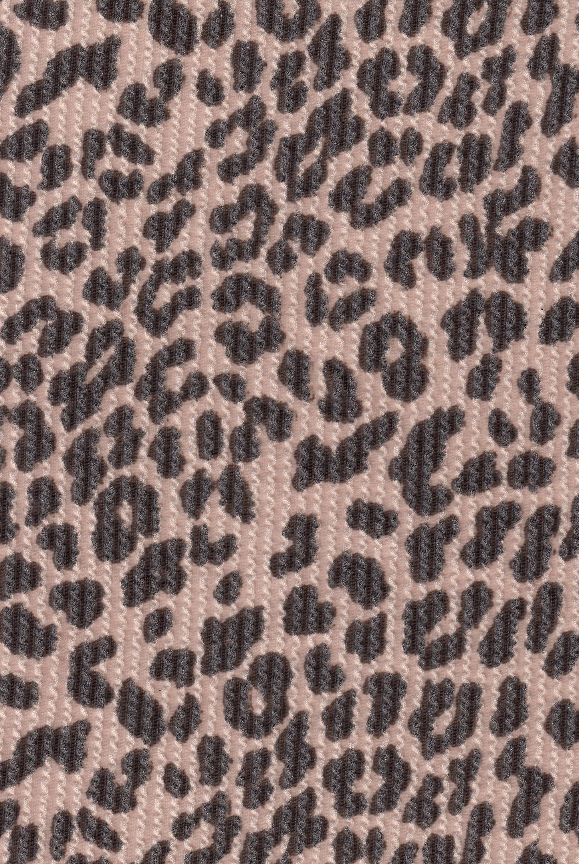 KNT4463-S304102 TAUPE ACTIVEWEAR ANIMAL BODYSUIT DOUBLE KNIT DRESS JACQUARD PANTS POLYESTER RAYON RIB SKIRTS SOLID SPANDEX STRETCH URBAN