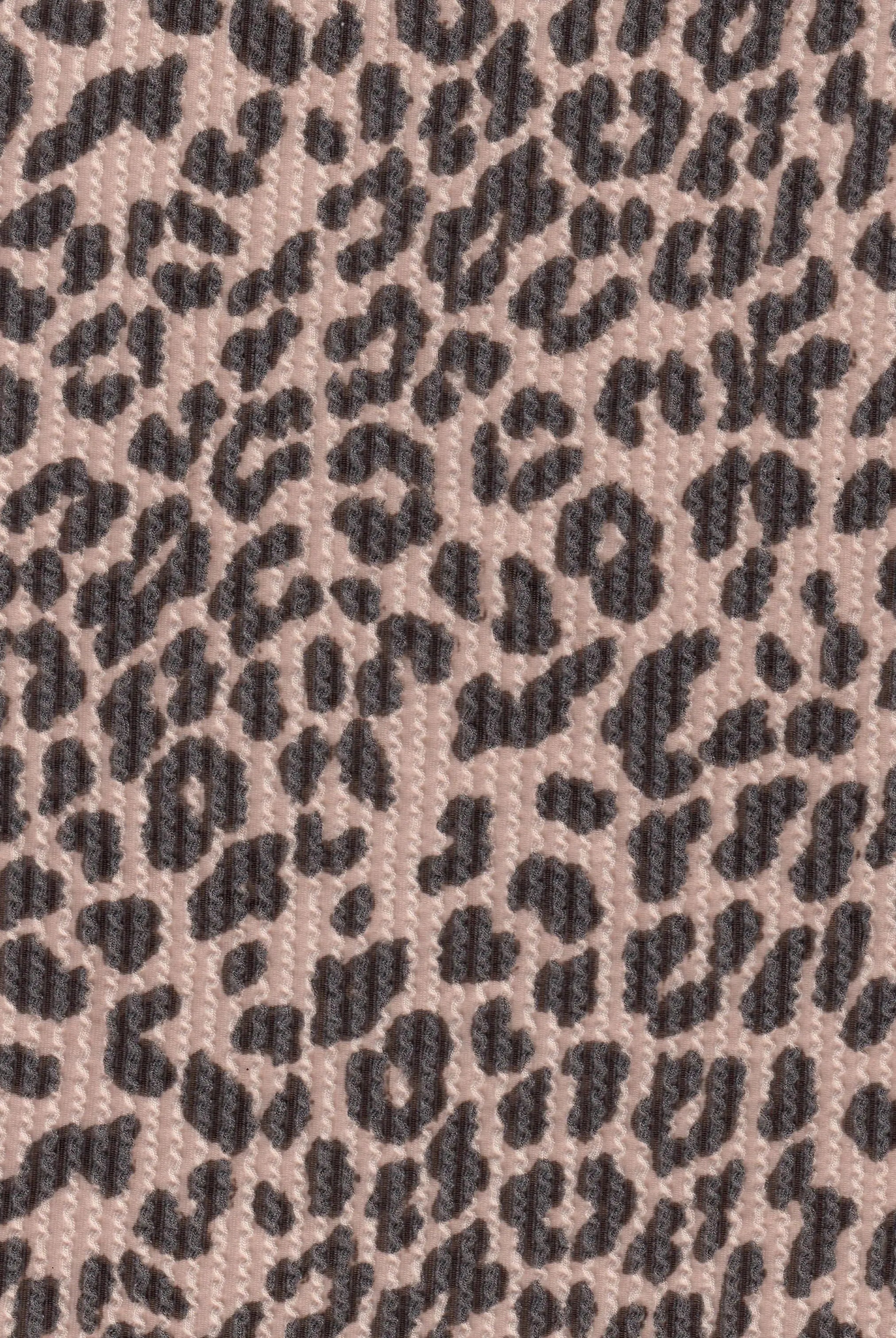 KNT4463-S304102 TAUPE ACTIVEWEAR ANIMAL BODYSUIT DOUBLE KNIT DRESS JACQUARD PANTS POLYESTER RAYON RIB SKIRTS SOLID SPANDEX STRETCH URBAN