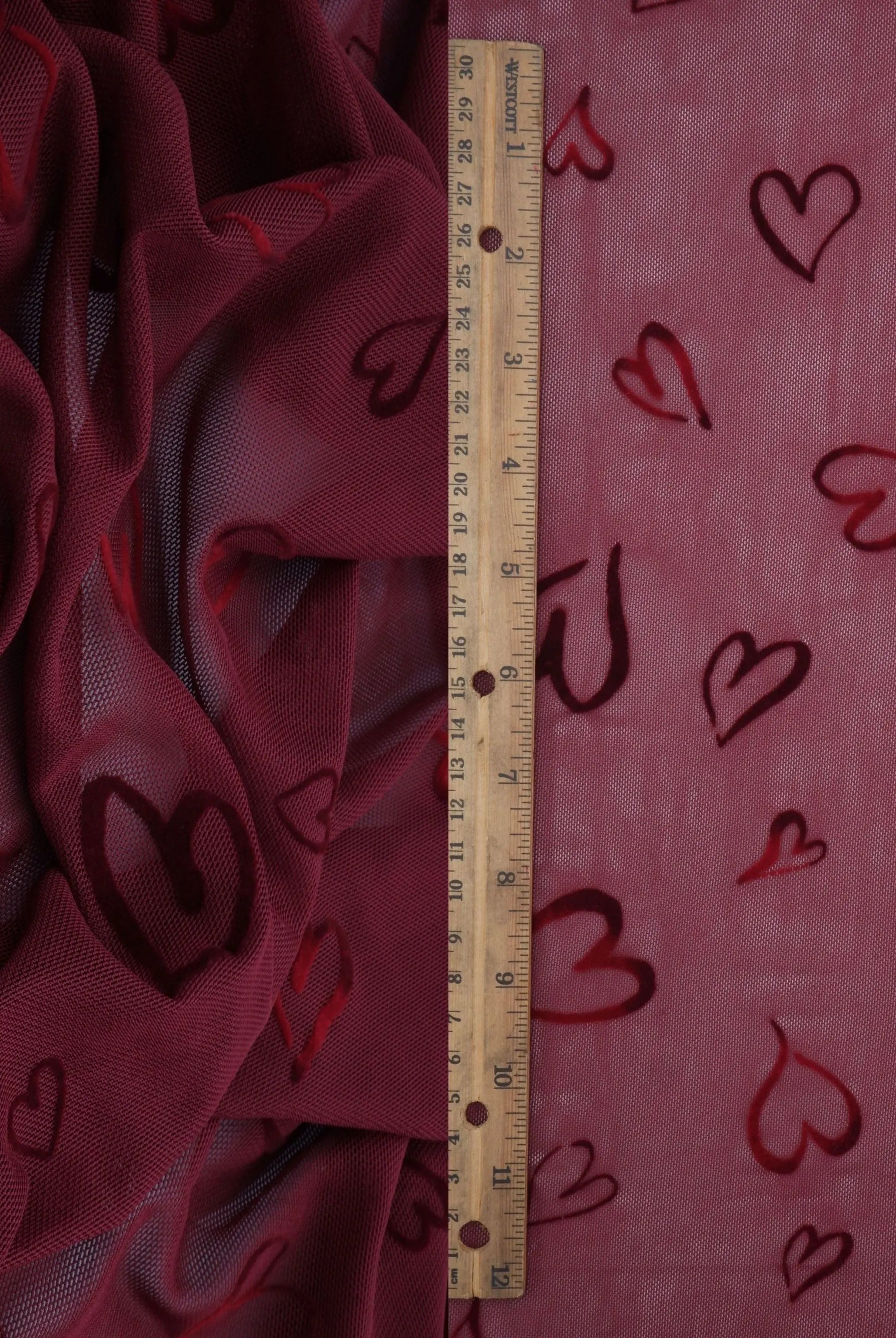 FLOCK-MS11550 BURGUNDY MESH