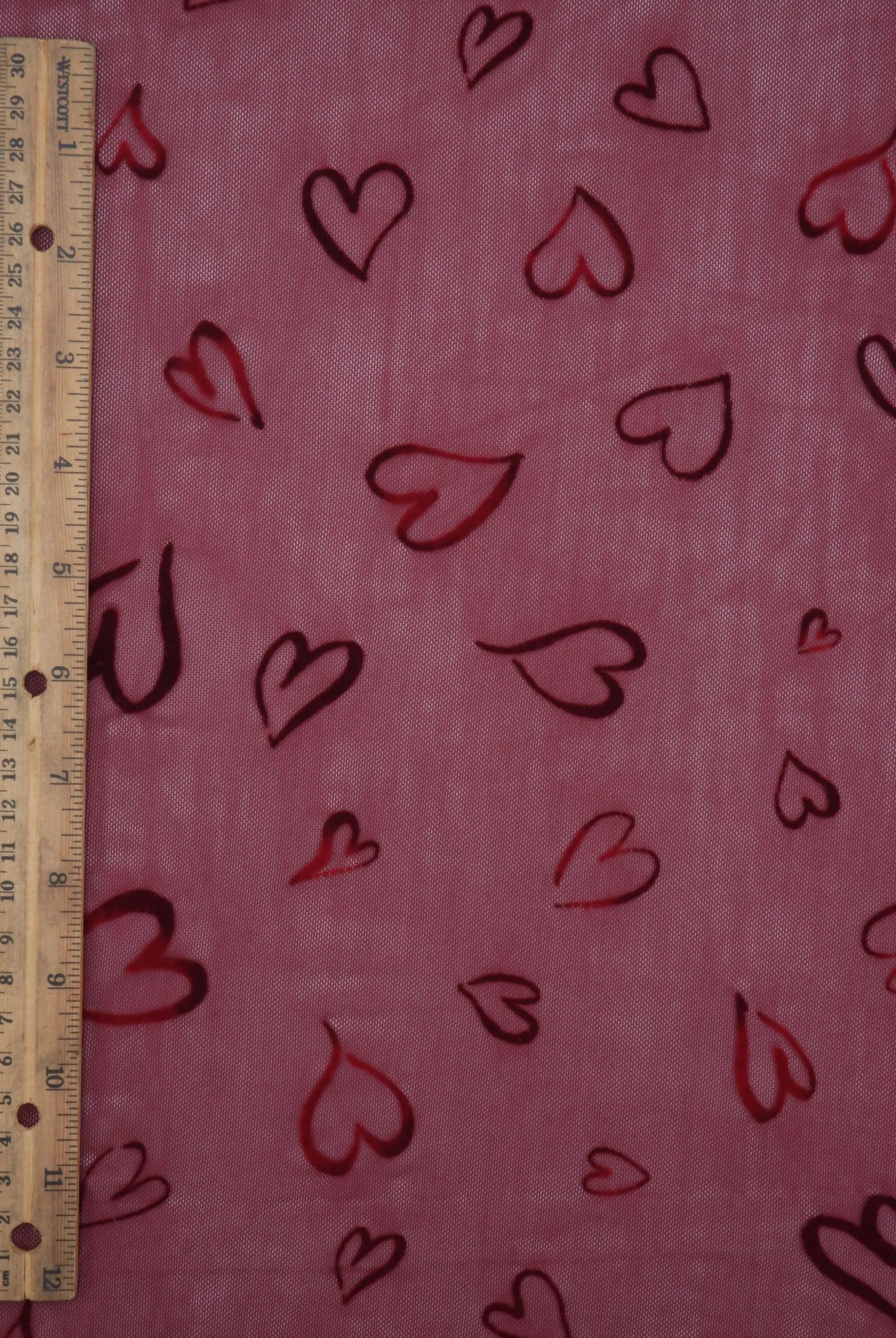 FLOCK-MS11550 BURGUNDY MESH