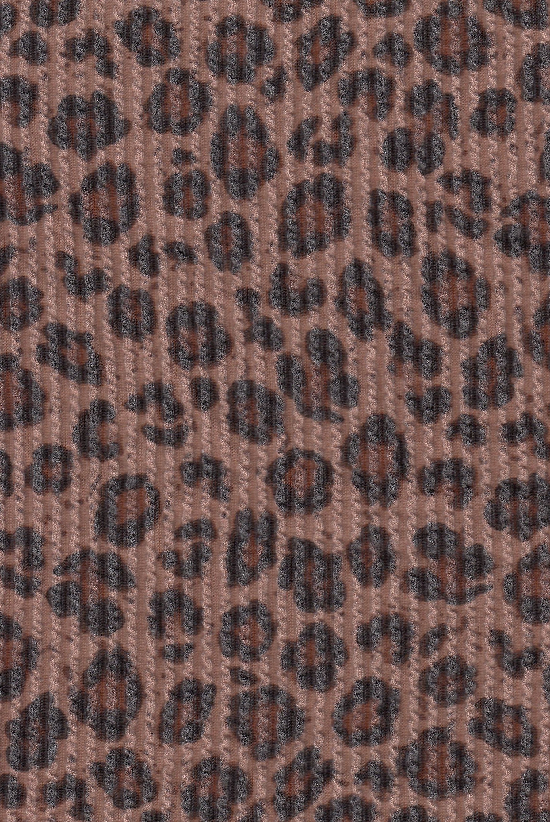 KNT4463-MS11424 MOCHA ANIMAL BODYSUIT BOTTOMS CAMI DOUBLE KNIT DRESS JACQUARD LEOPARD PANTS POLYESTER RAYON RIB SKIRTS SOLID SPANDEX STRETCH SWEATER TOPS URBAN