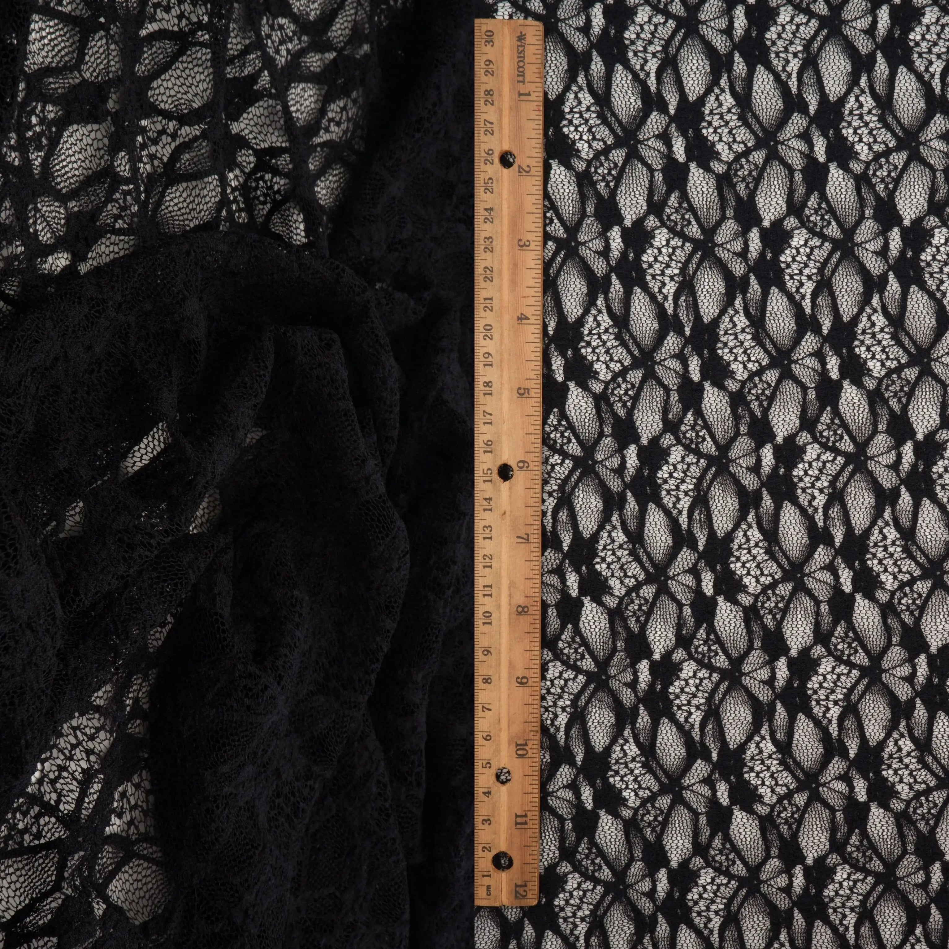 LACE4661 BLACK KNIT