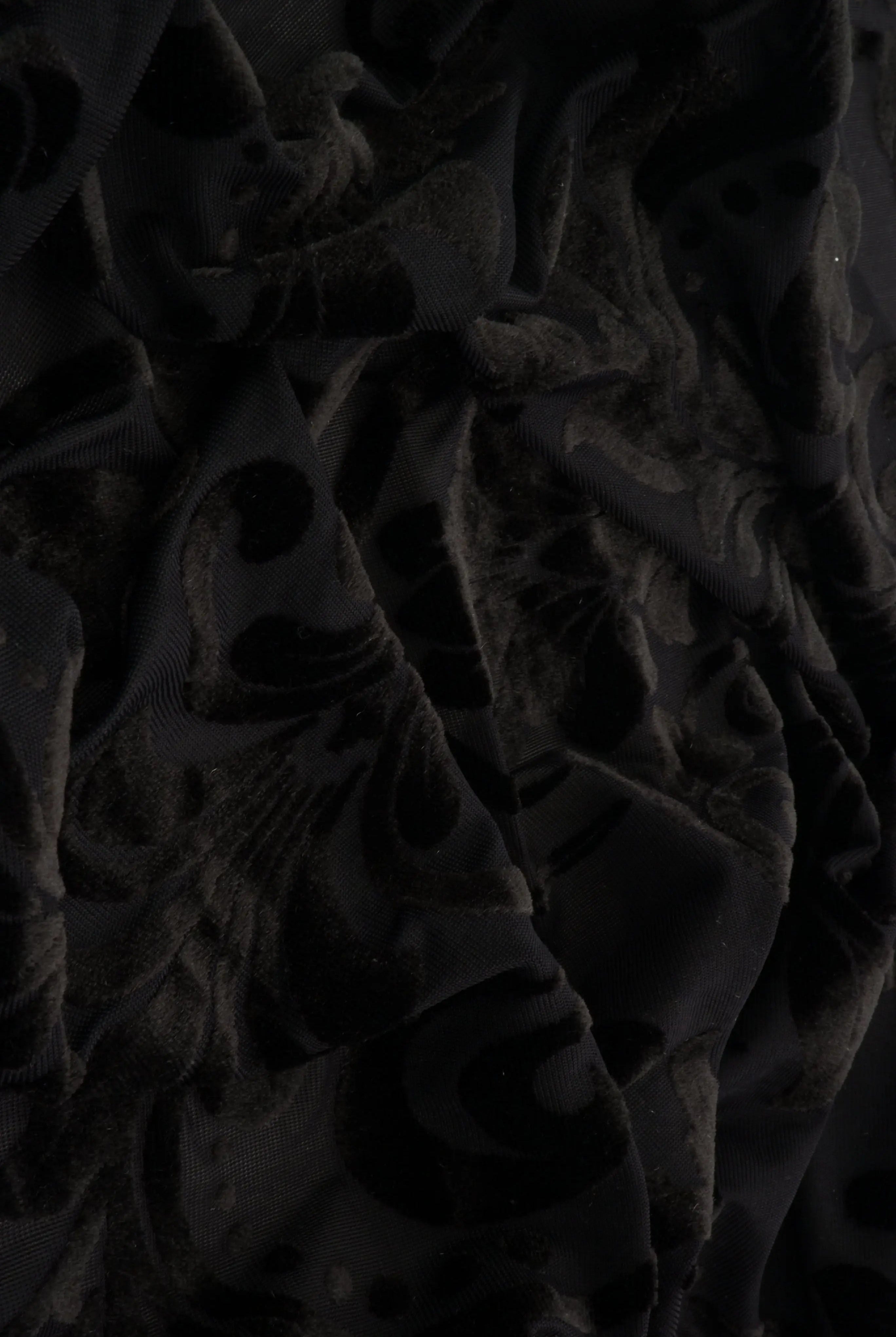 KNT3869-MS11595 BLACK KNIT