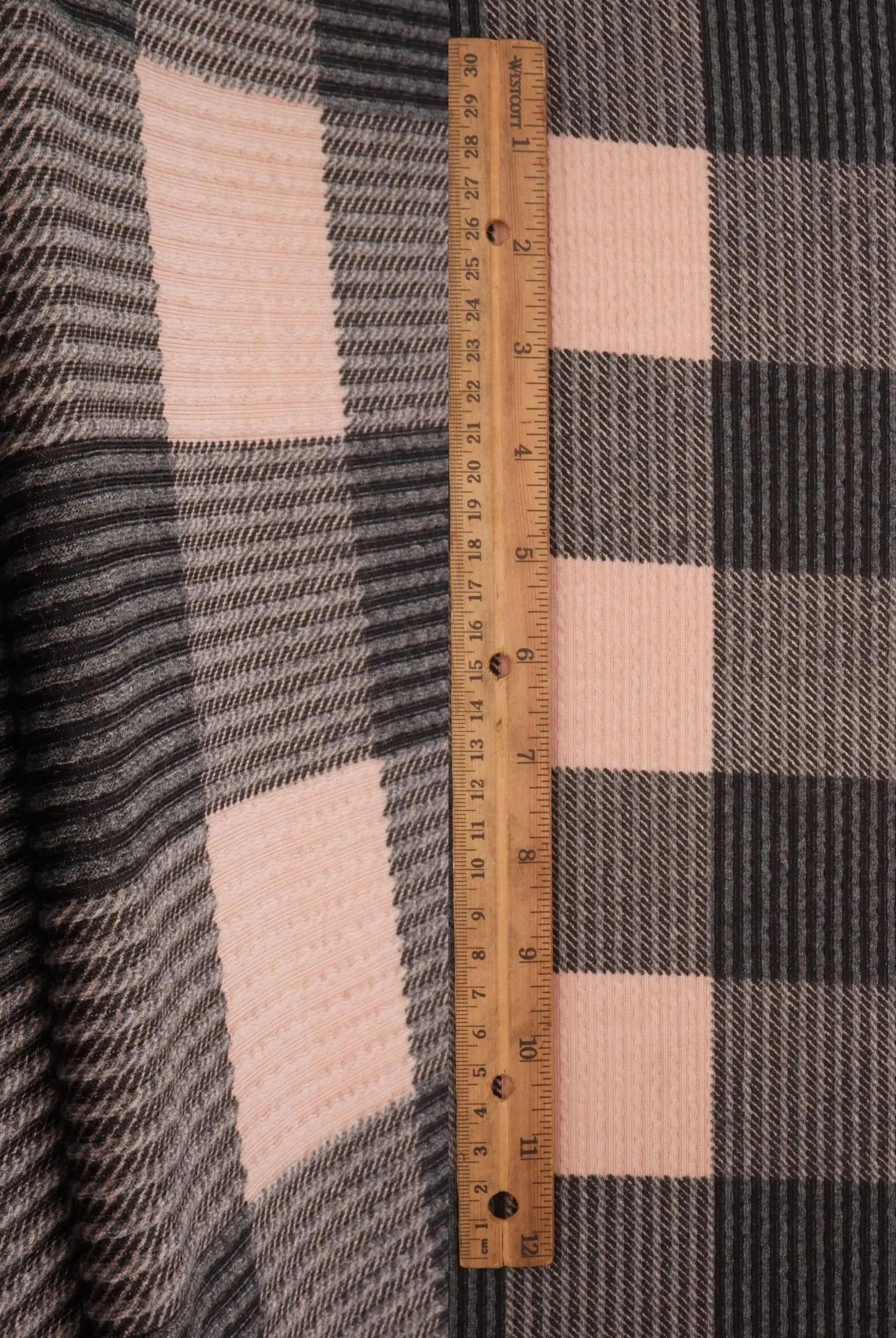 KNT4463-DU917 TAUPE/BLACK KNIT