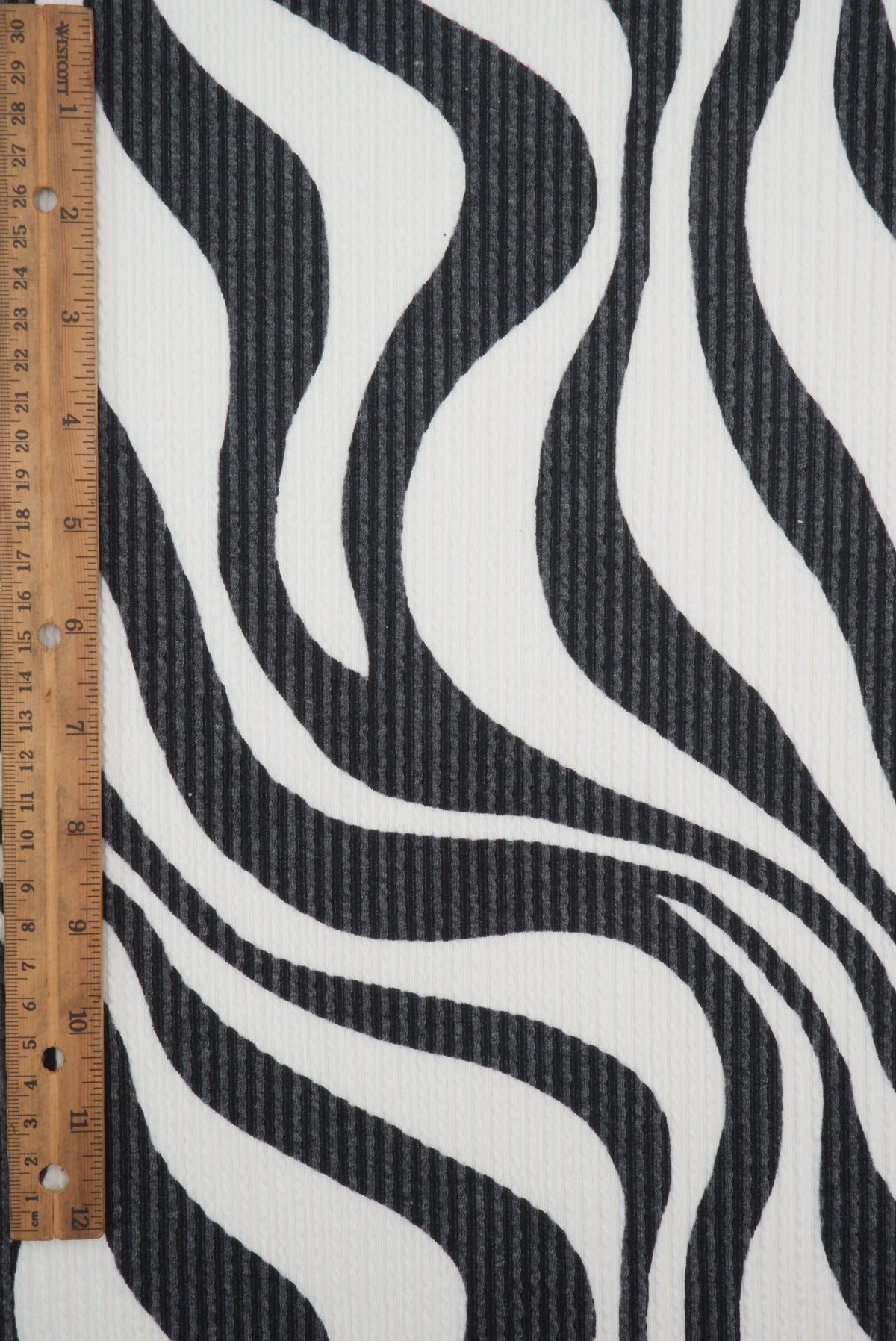 Double Knit Jacquard Zebra Fabric KNT4463-MS10129 - Fabric Selection WS
