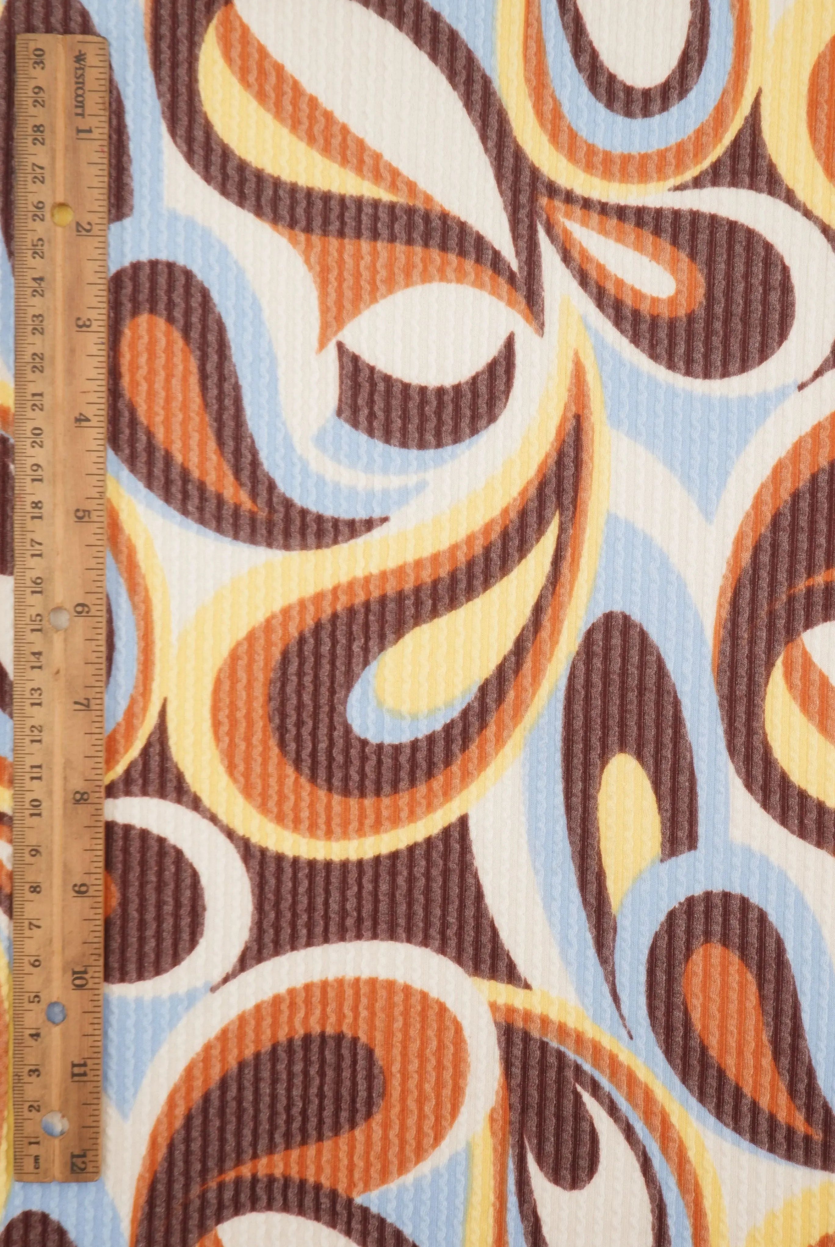 KNT4463-SE80904 BLUE/BROWN KNIT