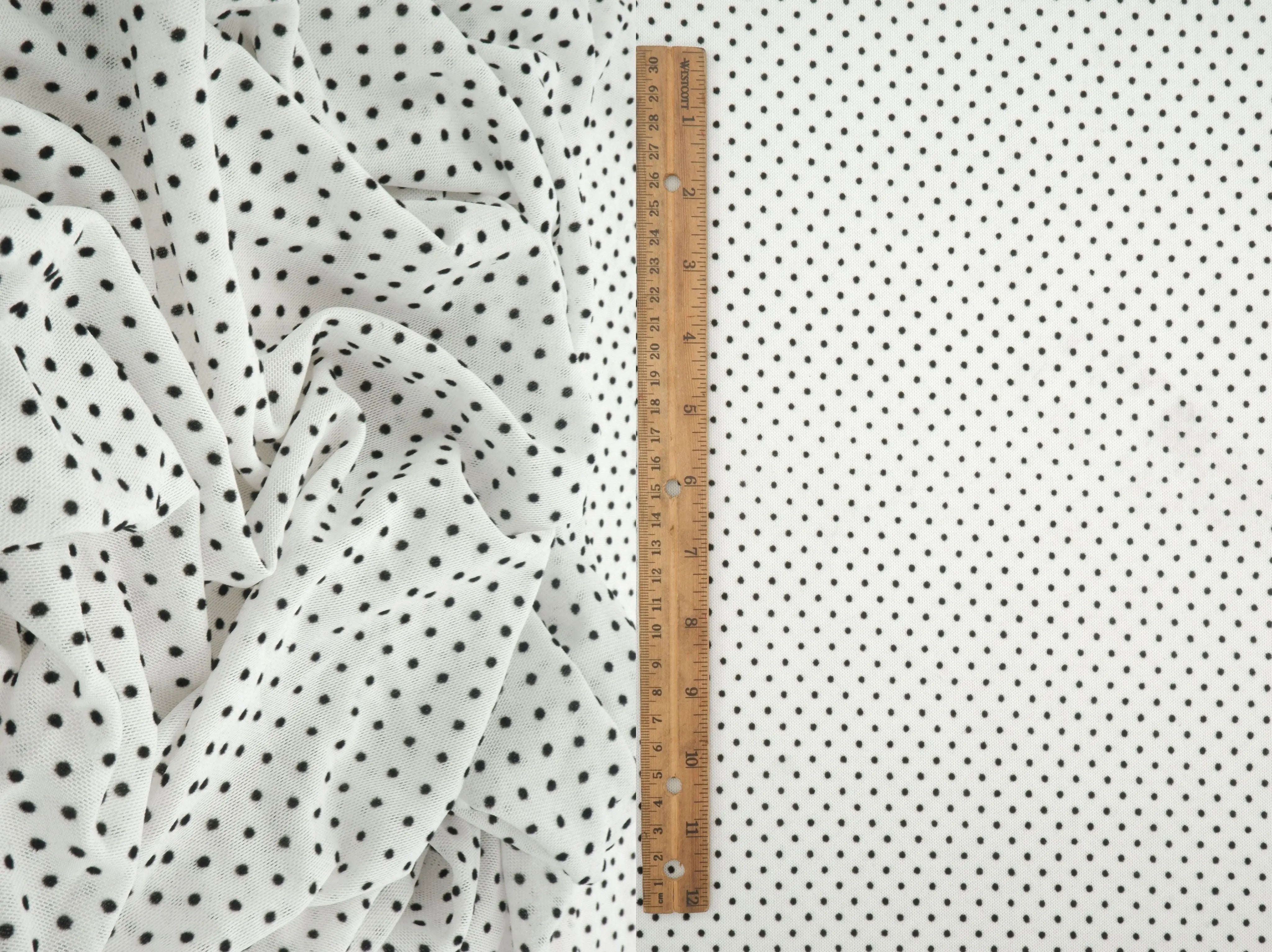 FLOCK-DU1614 IVORY/BLACK MESH