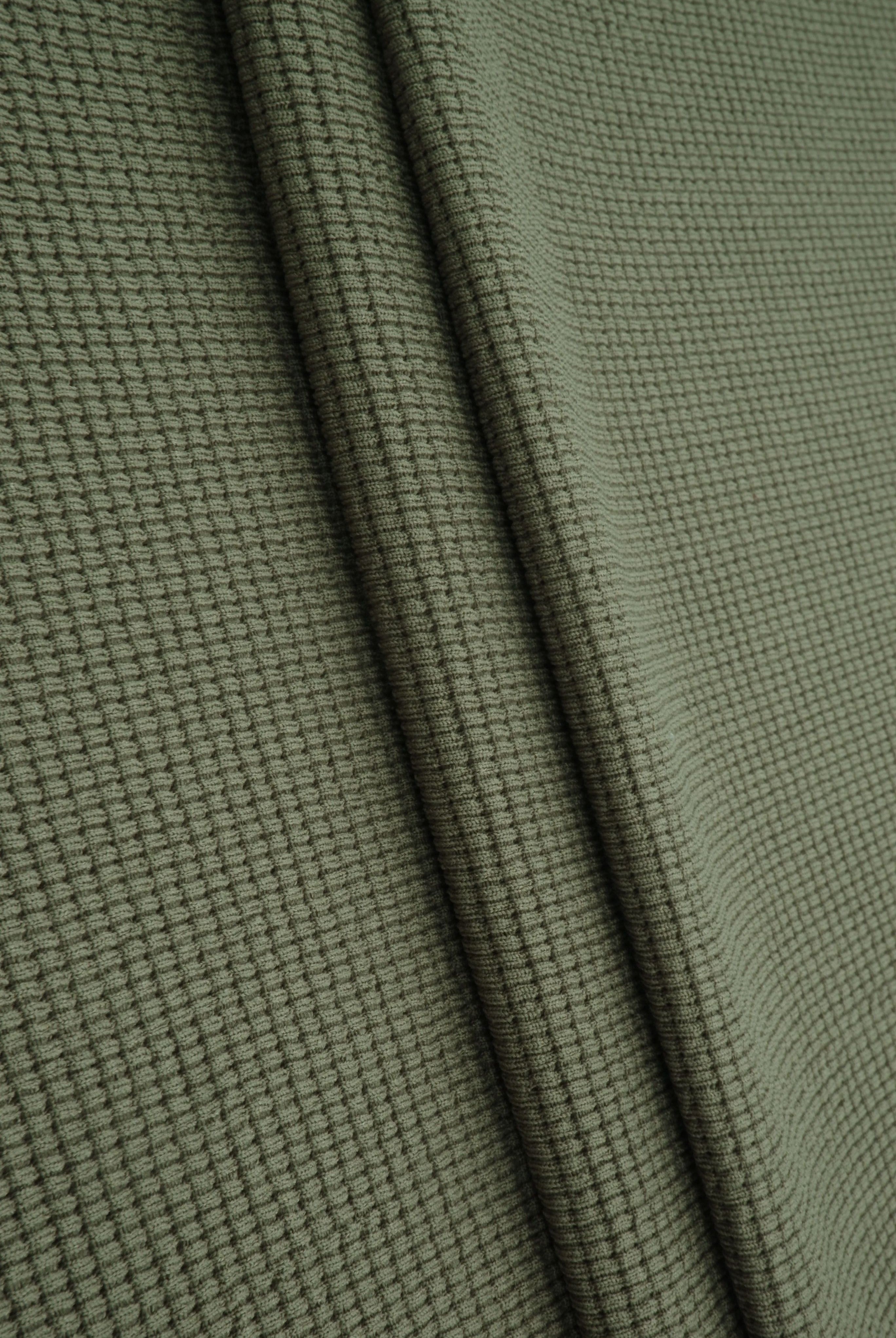 KNT4667 OLIVE VINTAGE KNIT