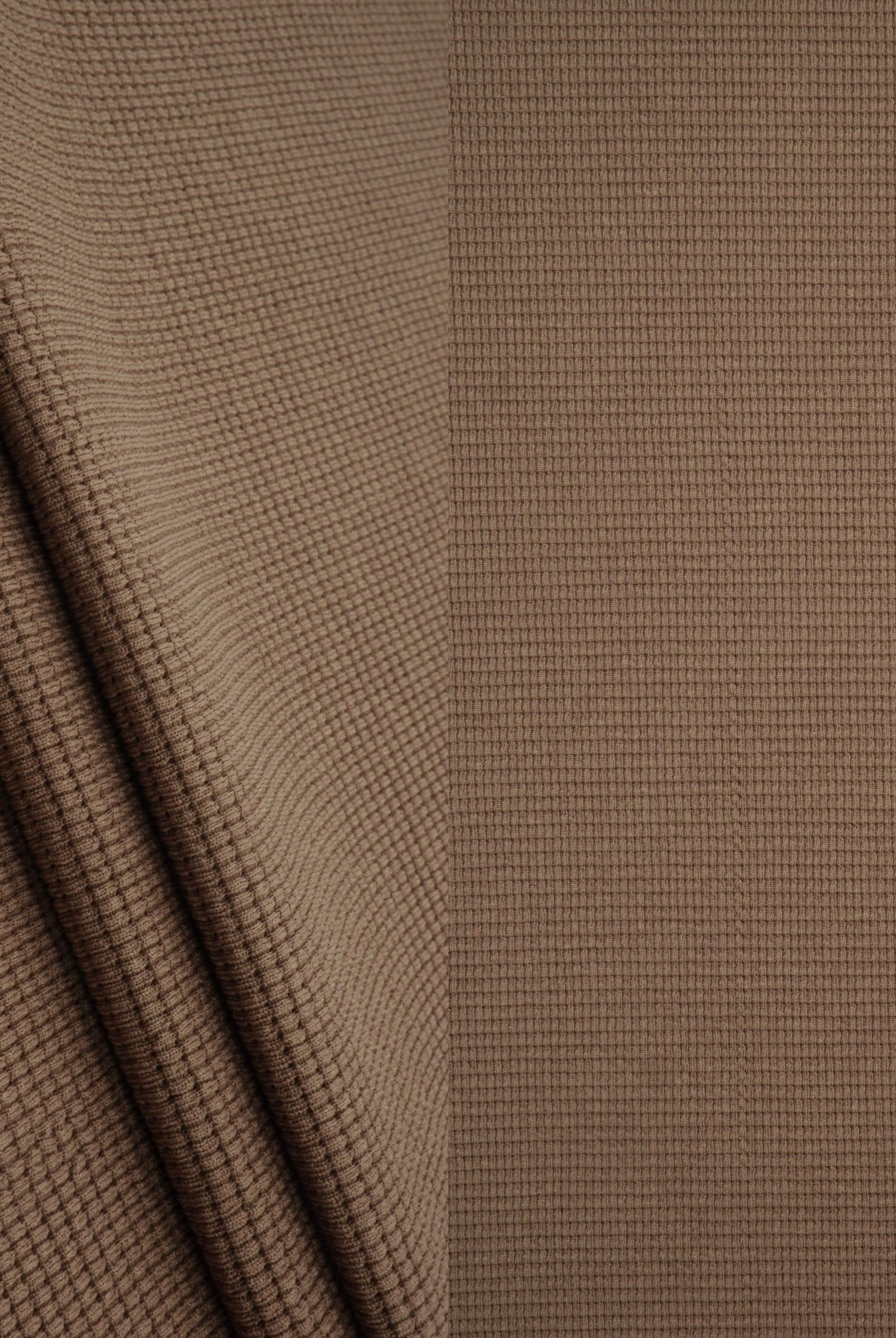 KNT4667 BROWN COCO KNIT