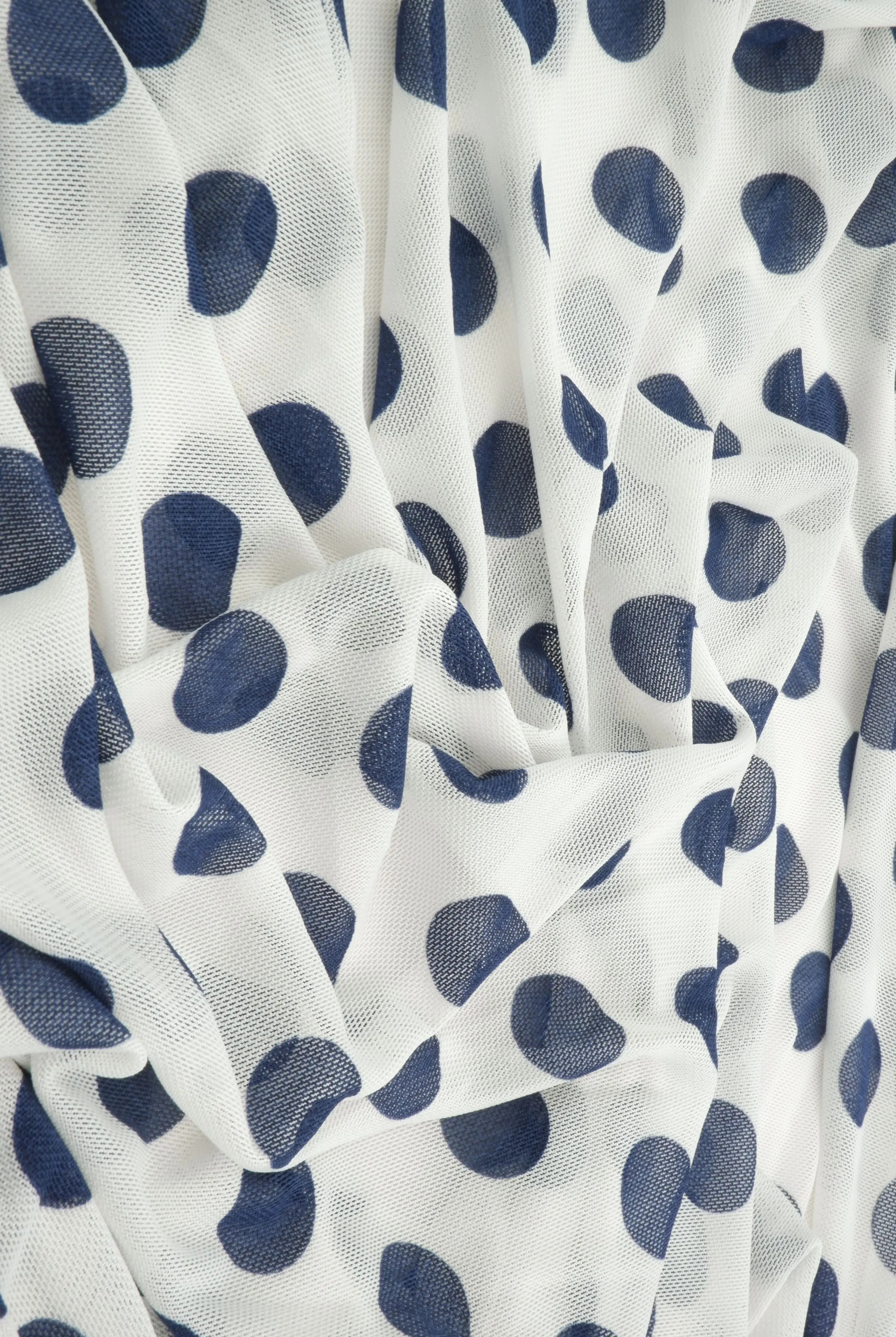 MESH-DU1665 IVORY/NAVY MESH