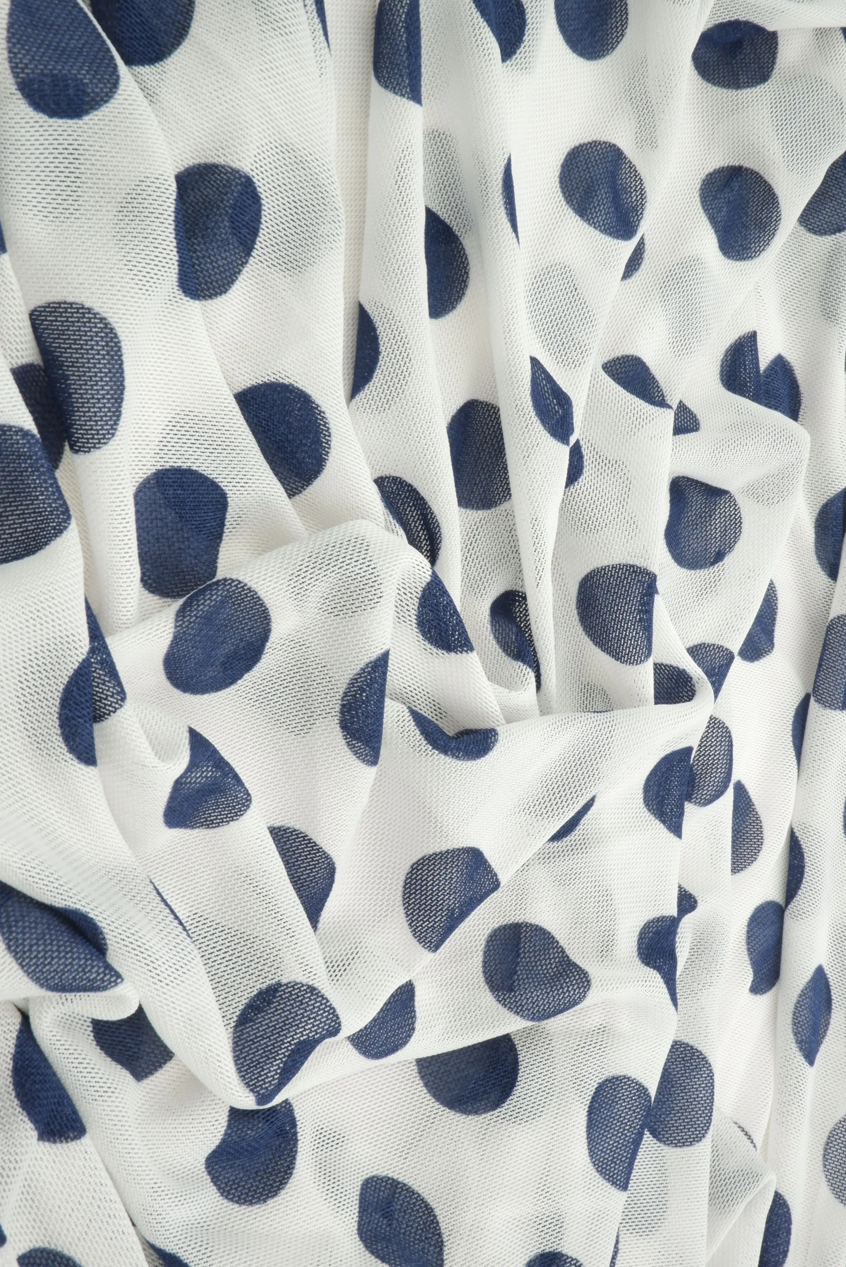 MESH-DU1665 IVORY/NAVY MESH