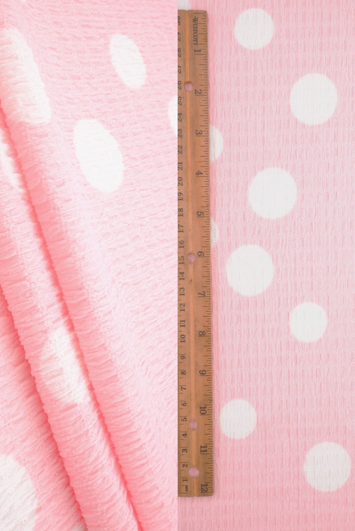 CRP4628-MS11094 PINK BOTTOMS CAMI CRINKLE DOT DRESS PANTS POLYESTER PRINT SKIRTS SPANDEX TOPS TUNICS WOVEN