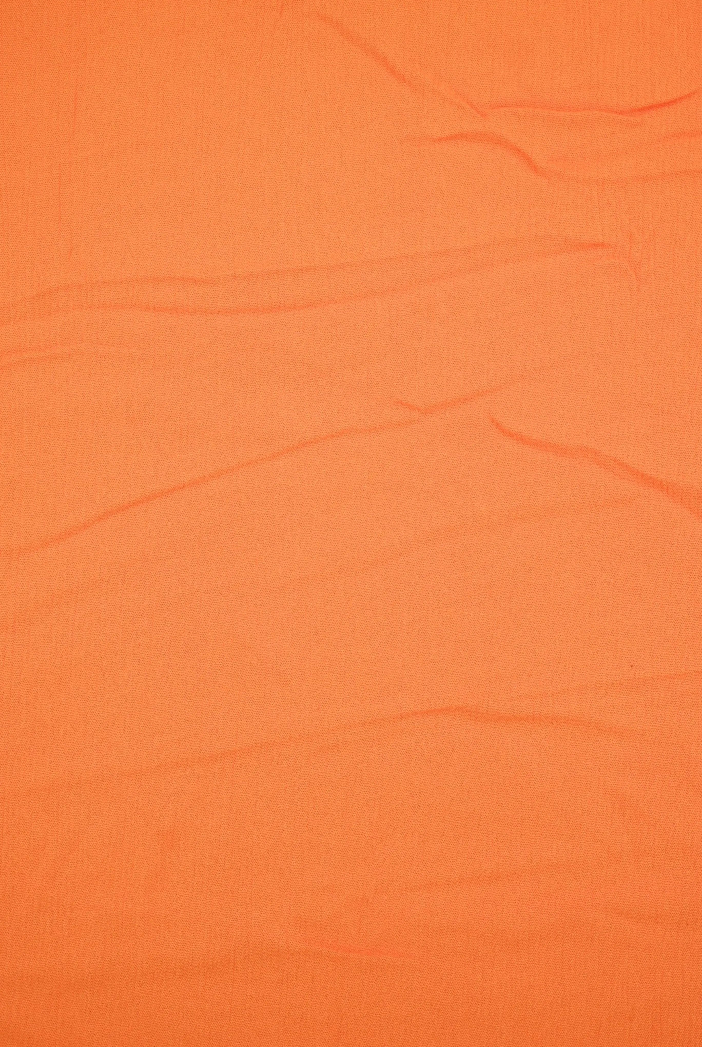 CRP3143 ORANGE BLOUSE BOTTOMS CAMI CREPON DRESS NO-PRINT OUTERWEAR RAYON SKIRTS SOLID T-SHIRT TOPS TUNICS WOVEN