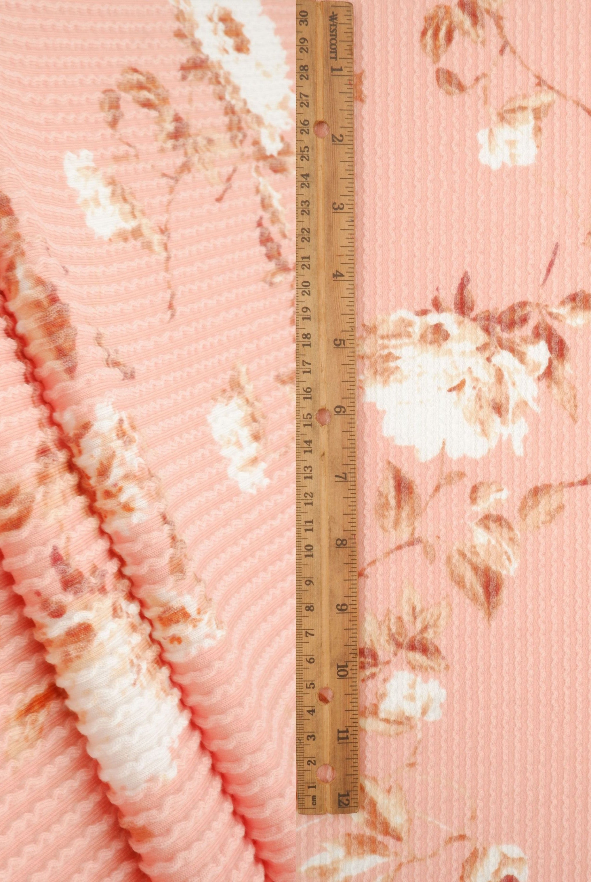 KNT4463-MS11153 CORAL ACTIVEWEAR BOTTOMS DOUBLE KNIT DRESS FLOWER JACQUARD PANTS POLYESTER RAYON RIB SKIRTS SOLID SPANDEX STRETCH URBAN