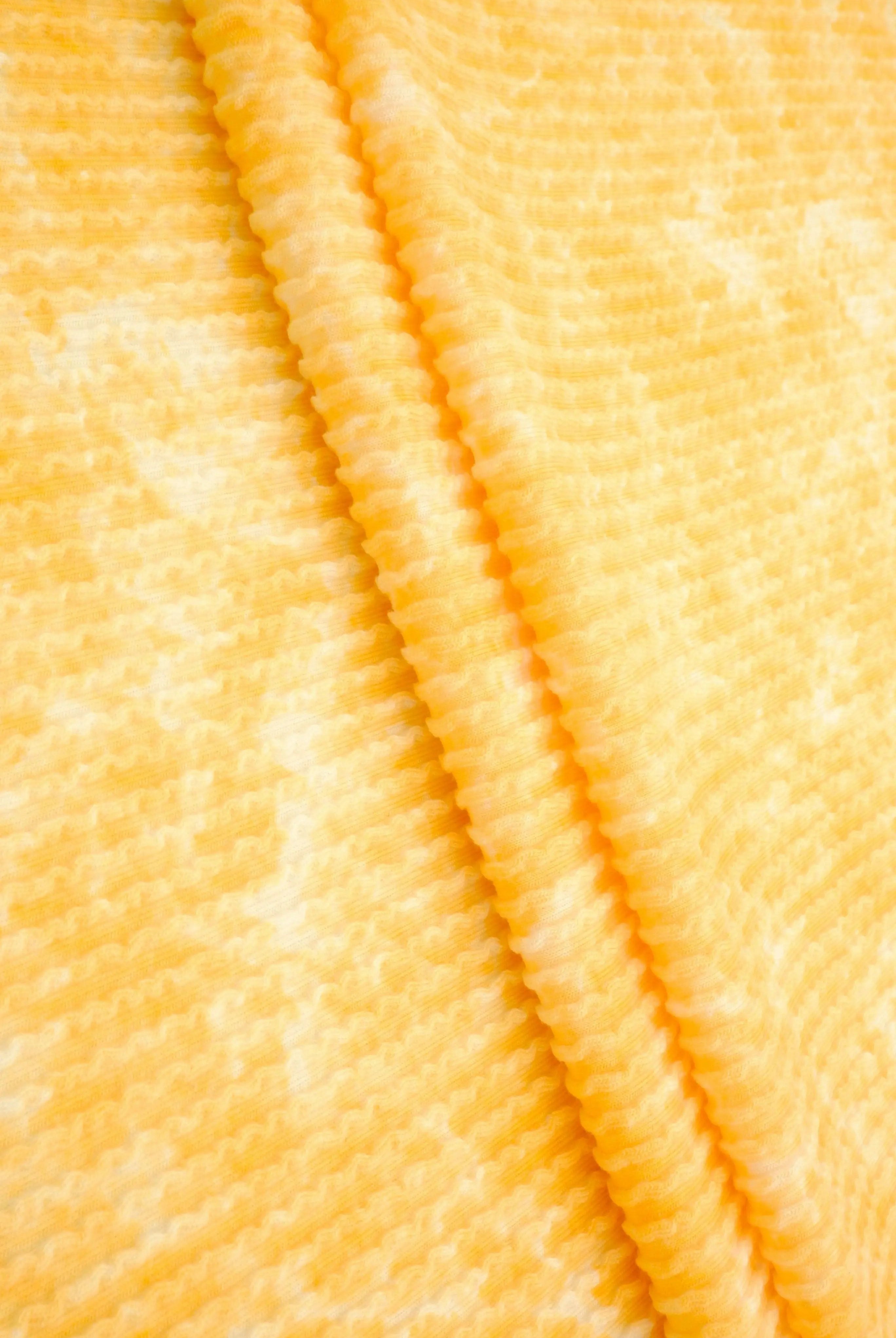 KNT4463-MS11559 YELLOW KNIT