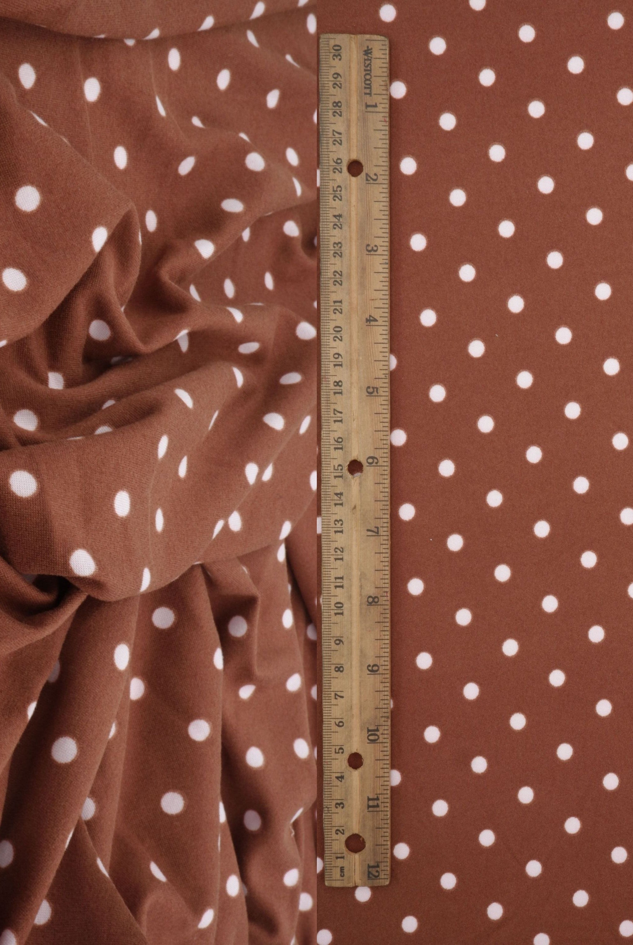 KNT4520-MS11654 CHOCO/PINK BOTTOMS DRESS DTY BRUSHED KNIT POLYESTER SPANDEX T-SHIRT TOPS