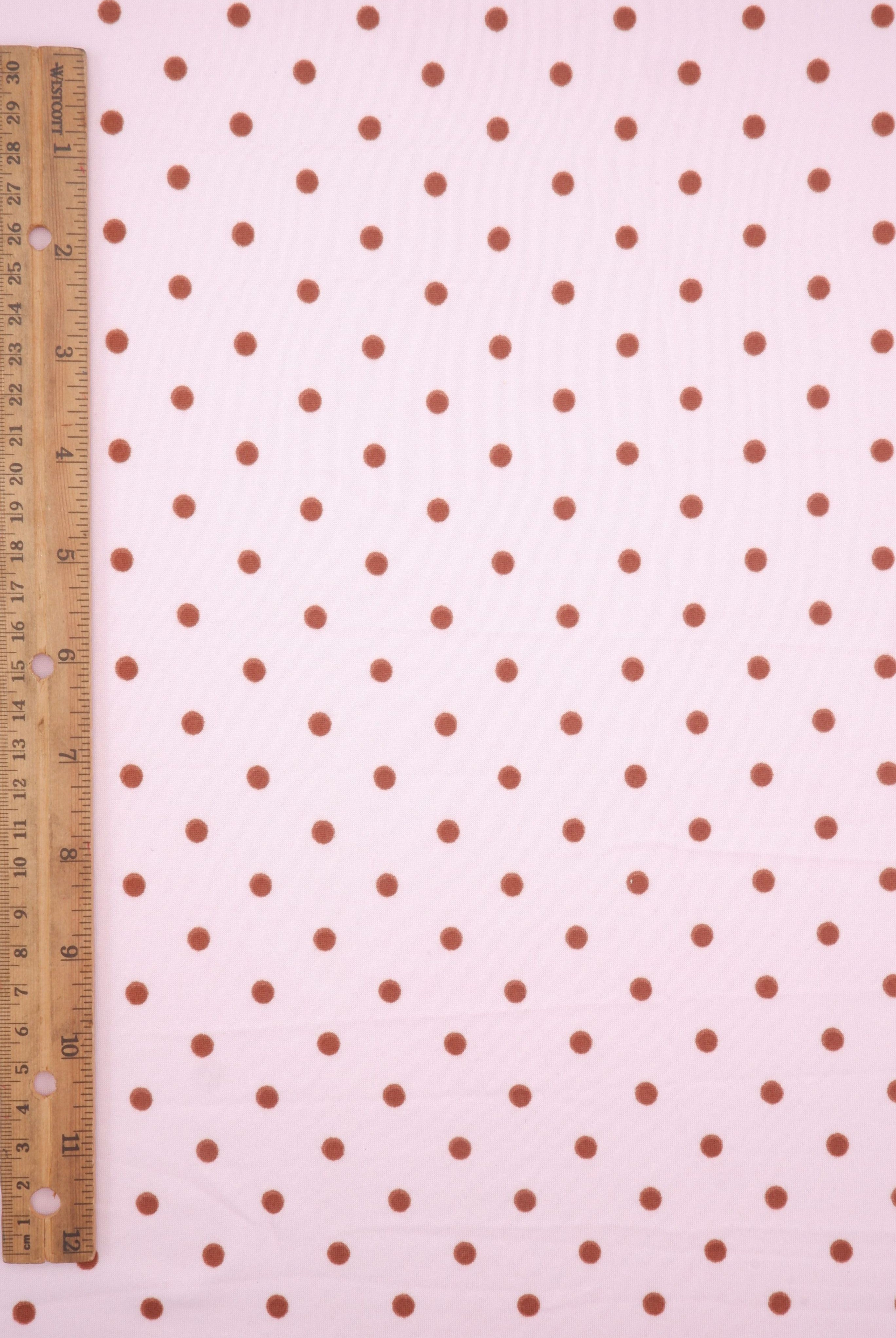 KNT4520-MS11654 PINK/CHOCO BOTTOMS DRESS DTY BRUSHED KNIT POLYESTER SPANDEX T-SHIRT TOPS