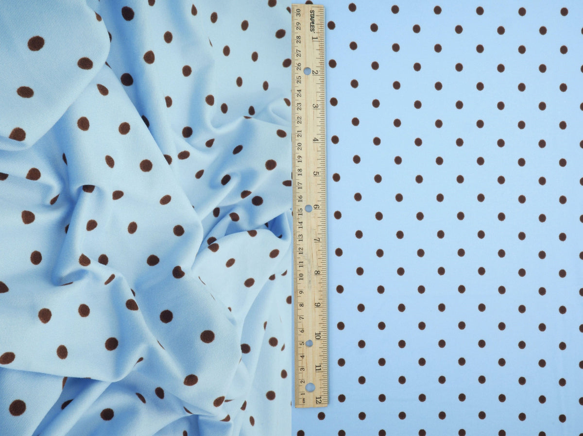 DTY Brushed Polka Dot Digital Print Knit KNT4520-MS11654 - Fabric Selection WS