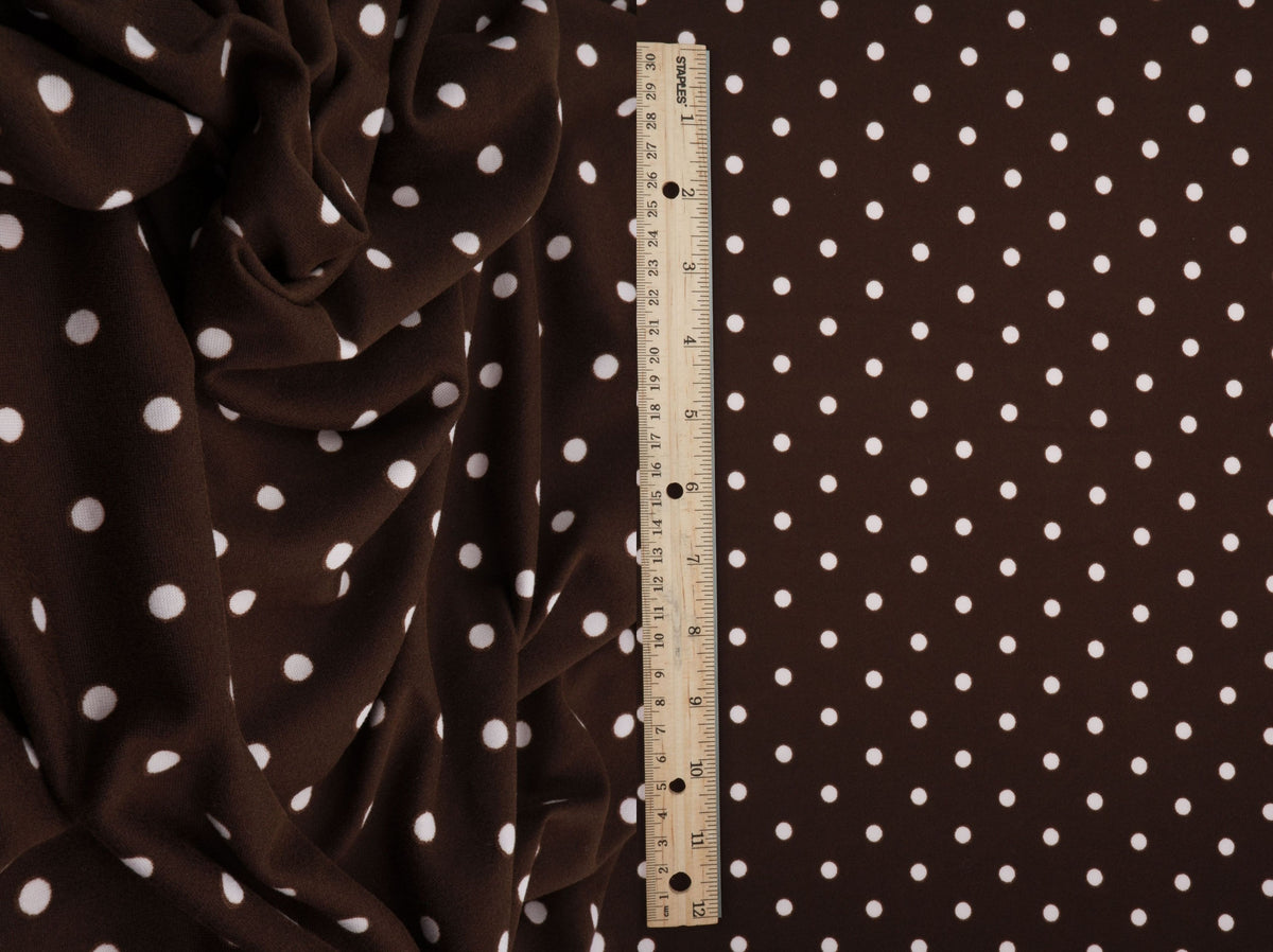 DTY Brushed Polka Dot Digital Print Knit KNT4520-MS11654 - Fabric Selection WS