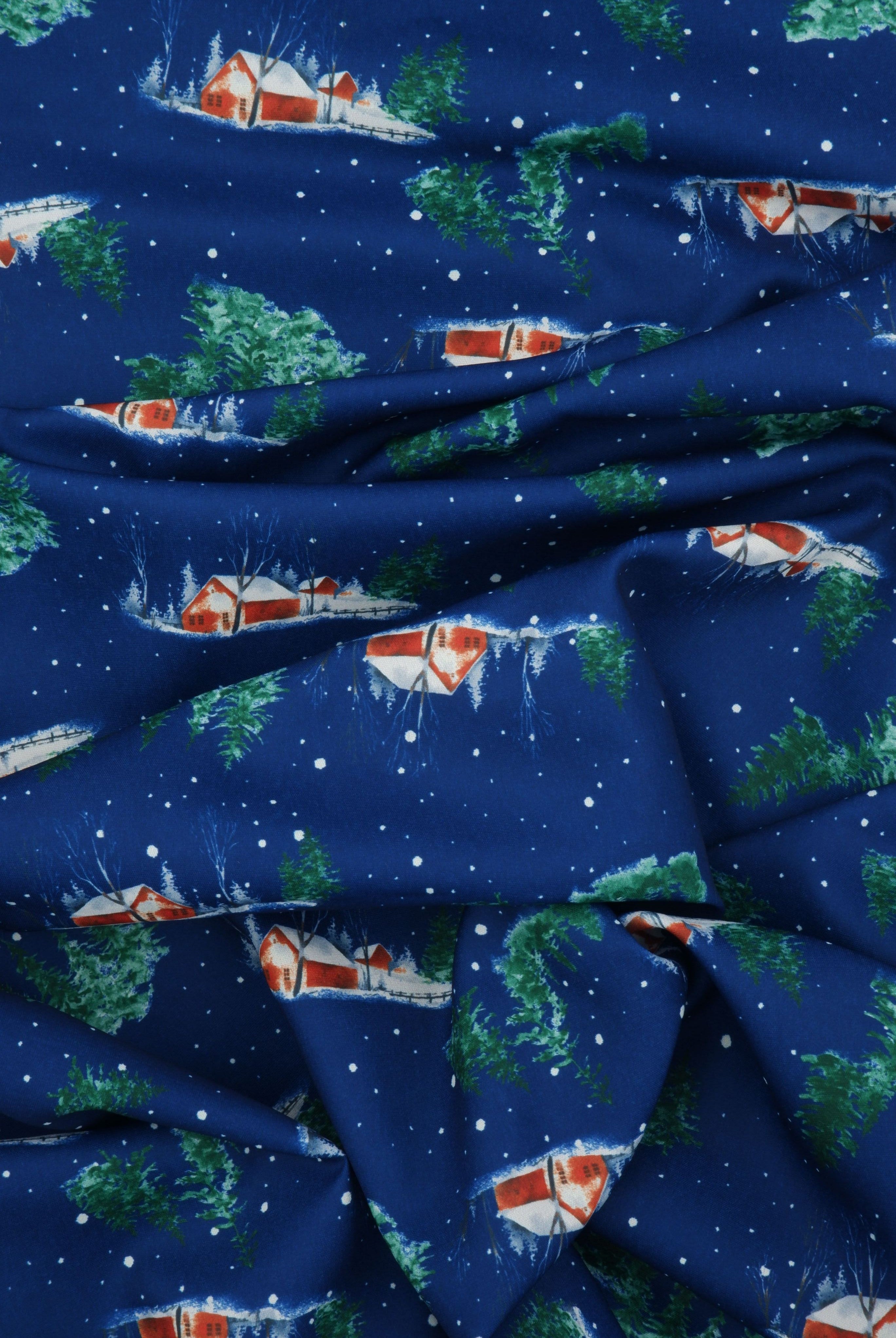 DPOP7704-M11735 NAVY BOTTOMS DIGITAL PRINT LOUNGEWEAR PANTS T-SHIRT TOPS WOVEN