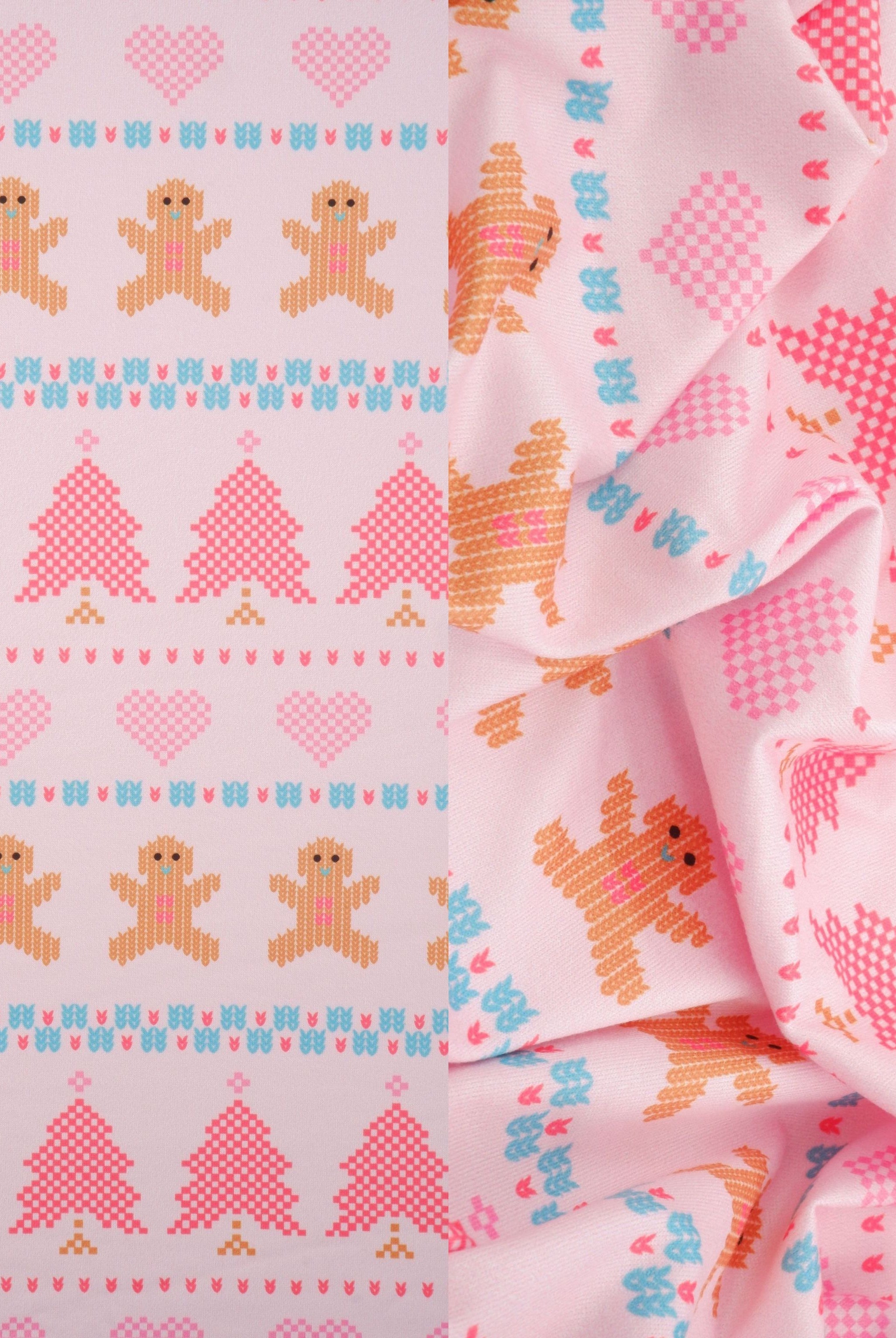 DKNT4520-M11737 PINK KNIT