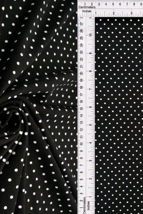 KNT4520-DU1614 BLACK/IVORY BIKER SHORTS BLACK BLOUSE BODYSUIT BOTTOMS CAMI DOT DRESS DTY IVORY KNIT POLYESTER PRINT SKIRTS SPANDEX TOPS