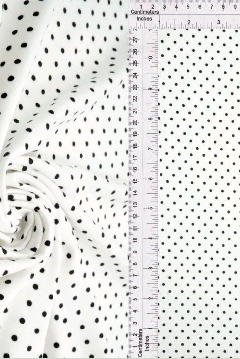 KNT4520-DU1614 IVORY/BLACK BIKER SHORTS BLACK BLOUSE BODYSUIT BOTTOMS CAMI DOT DRESS DTY IVORY KNIT POLYESTER PRINT SKIRTS SPANDEX TOPS