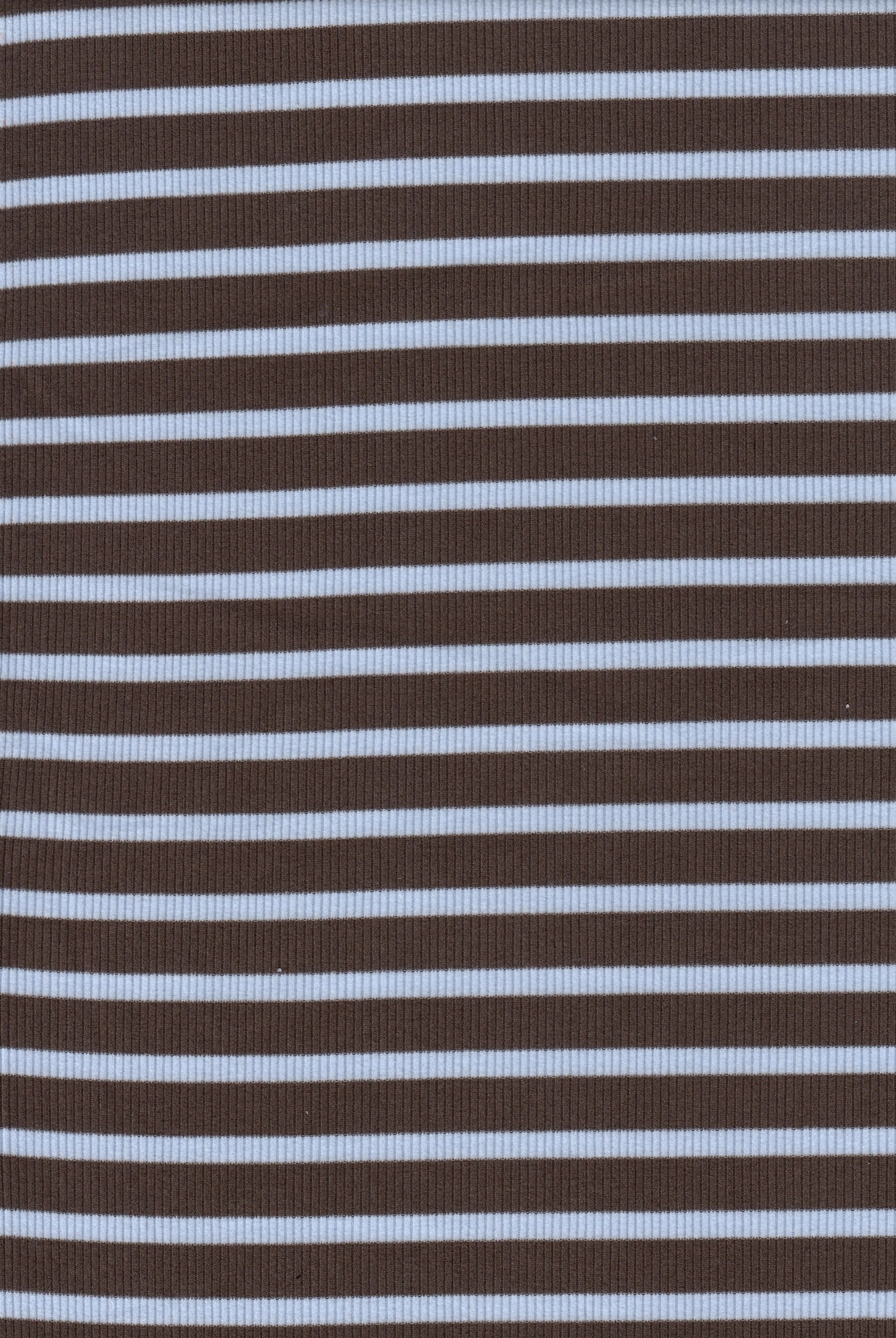 KNT4586 BROWN/BLUE BLOUSE BOTTOMS CAMI DRESS FLEECE KNIT LOUNGEWEAR POLYESTER RIBBED 2X2 SKIRTS SPANDEX STRETCH STRIPE SWEATSHIRT TOPS TUNICS