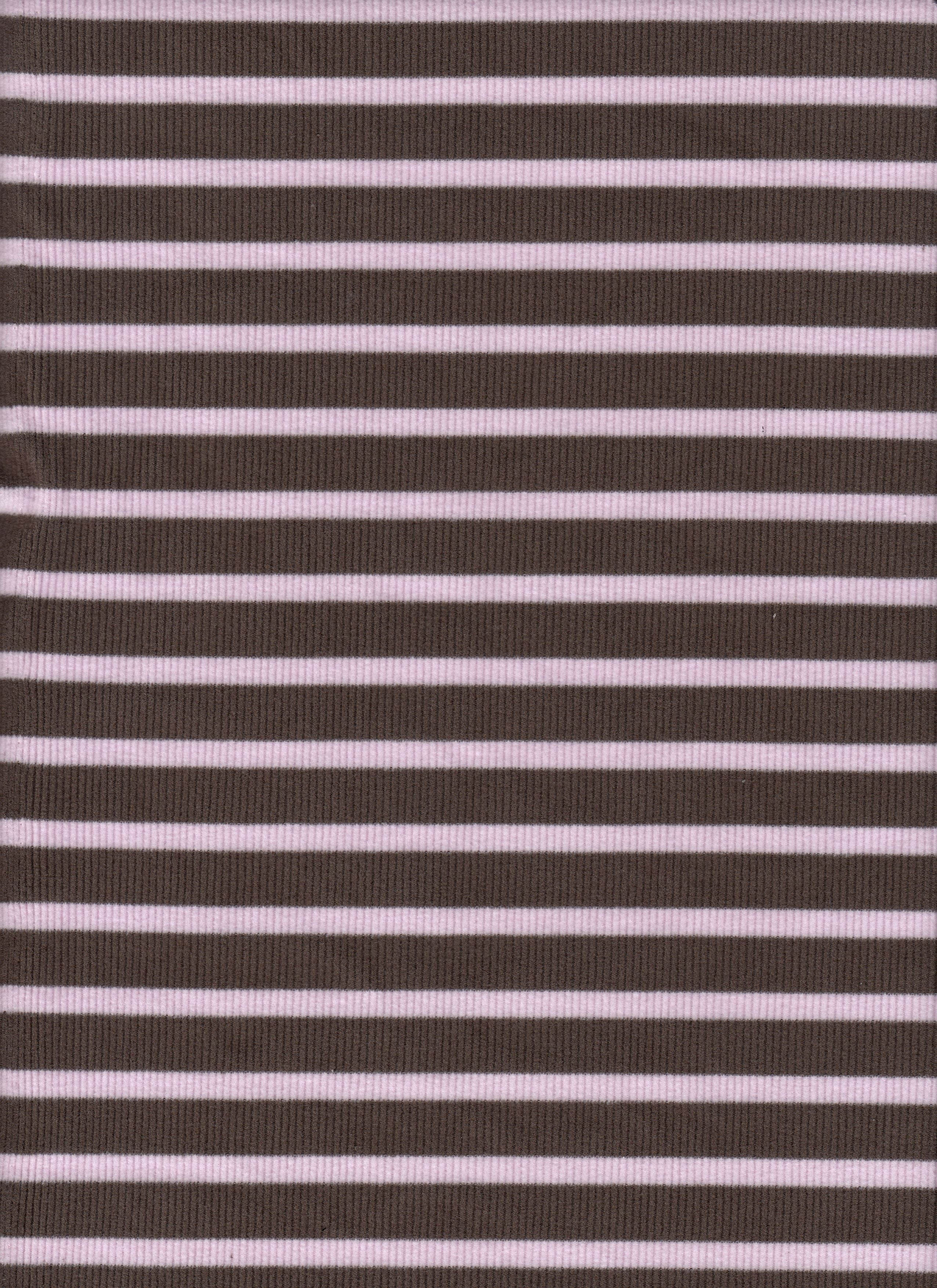 KNT4586 BROWN/PINK BLOUSE BOTTOMS CAMI DRESS FLEECE KNIT LOUNGEWEAR POLYESTER RIBBED 2X2 SKIRTS SPANDEX STRETCH STRIPE SWEATSHIRT TOPS TUNICS
