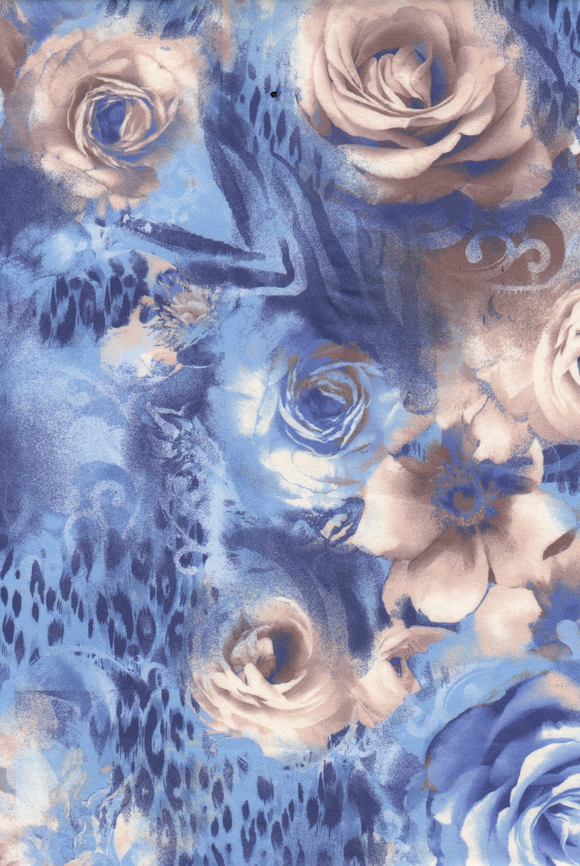 KNT4520-MS11888 BLUE ACTIVEWEAR BIKER SHORTS BLOUSE BODYSUIT BOTTOMS CAMI DIGITAL PRINT DRESS DTY BRUSHED FLOWER KNIT LEOPARD PANTS POLYESTER SKIRTS SPANDEX T-SHIRT TOPS