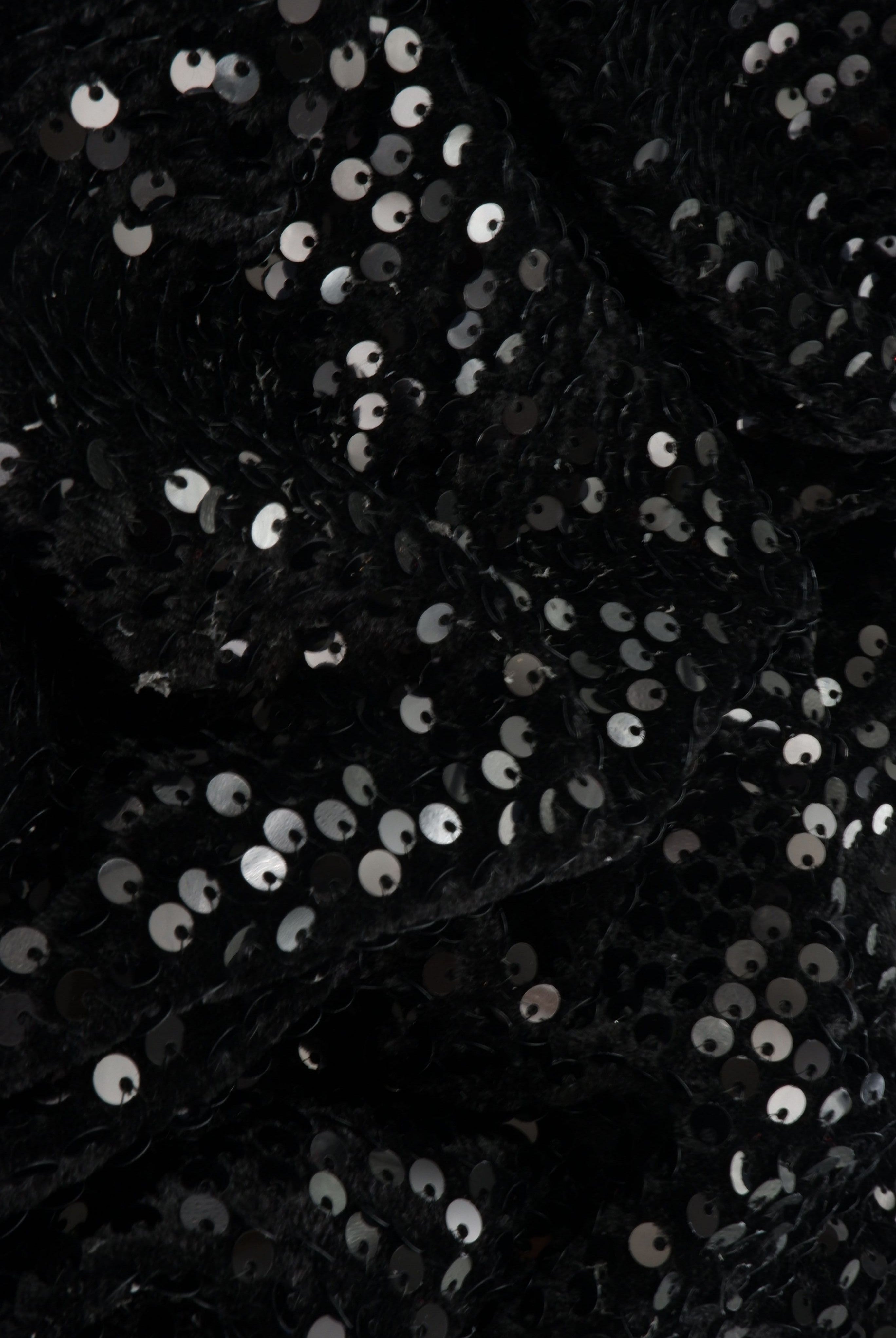 SEQ-2324 BLACK KNIT SEQUINS