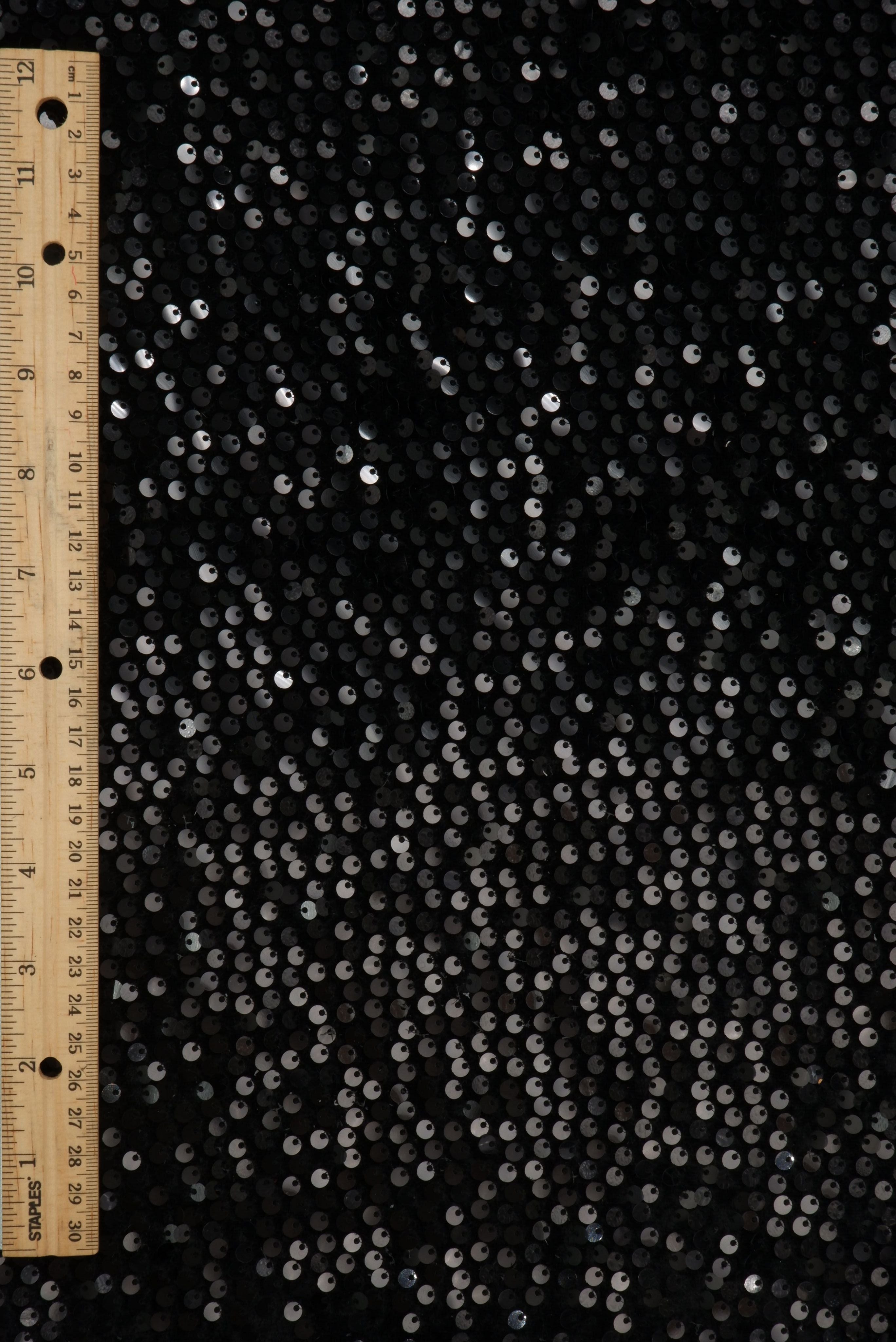 SEQ-2324 BLACK KNIT SEQUINS
