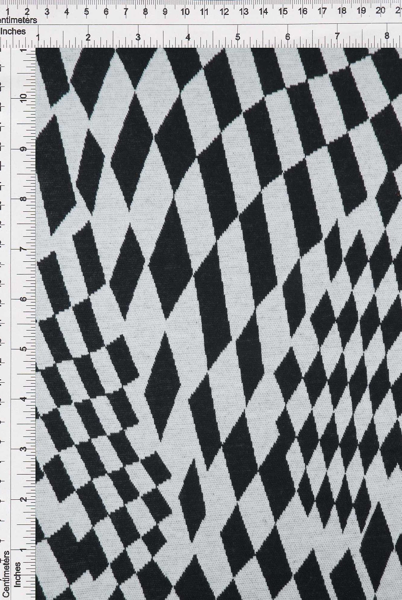 KNT4438 BLACK CHECKERED DOUBLE KNIT DRESS JACQUARD OUTERWEAR PANTS POLYESTER RAYON SKIRTS SOLID SPANDEX STRETCH TOPS YARN DYED