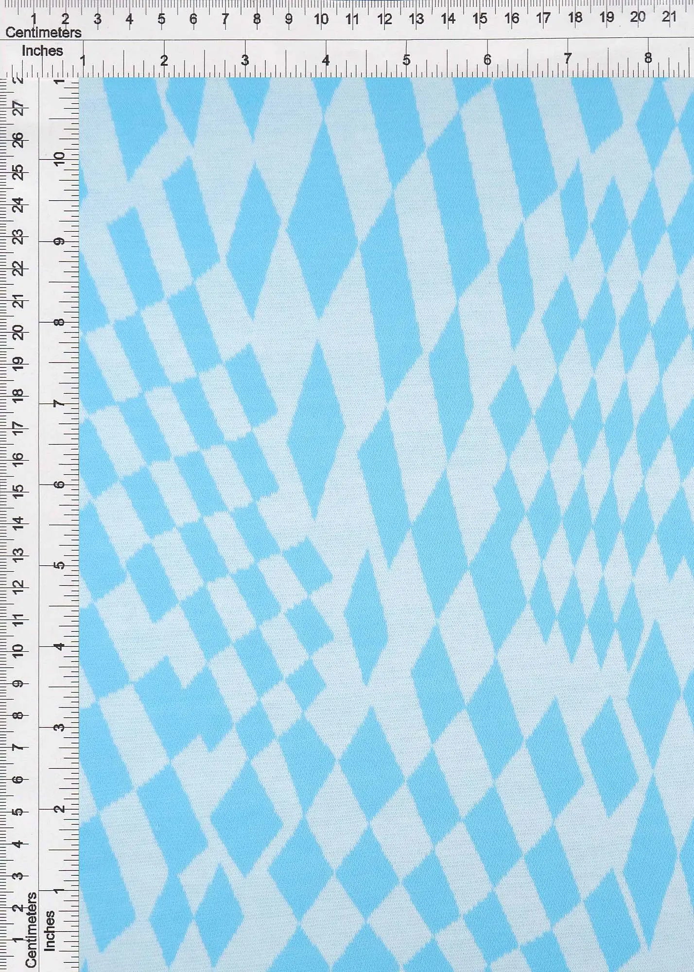 KNT4438 BLUE CHECKERED DOUBLE KNIT DRESS JACQUARD OUTERWEAR PANTS POLYESTER RAYON SKIRTS SOLID SPANDEX STRETCH TOPS YARN DYED