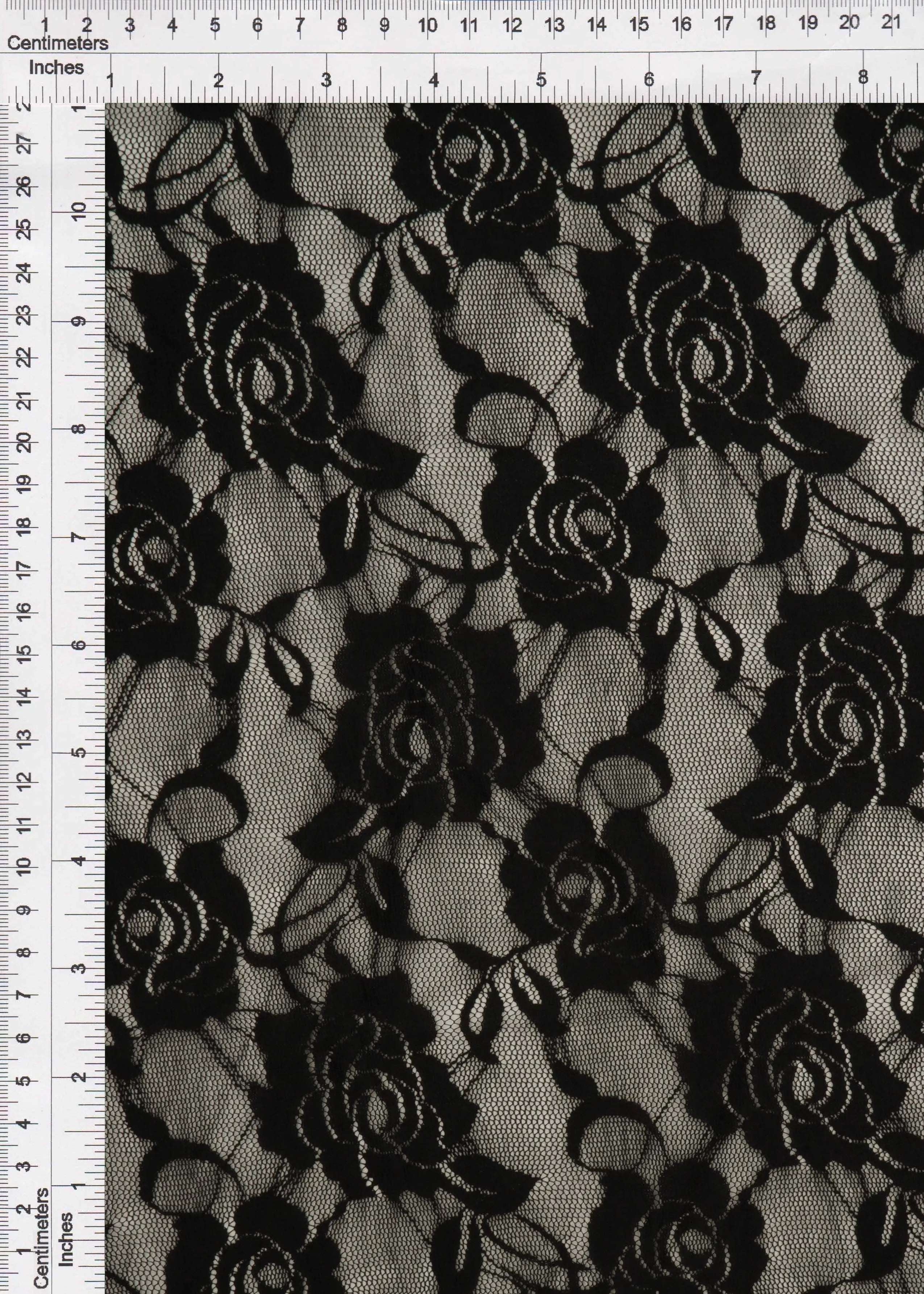 LACE1379 SOLID BLACK LACE
