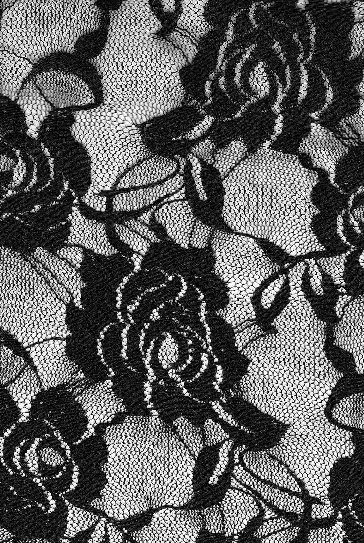 LACE1379 SOLID BLACK LACE