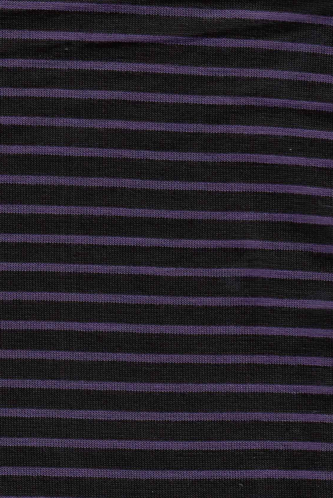 KNT3115 BLACK/DK PURPLE BODYSUIT CAMI DRESS KNIT RAYON SOLID-B SPANDEX STRETCH STRIPE T-SHIRT TOPS YARN DYED