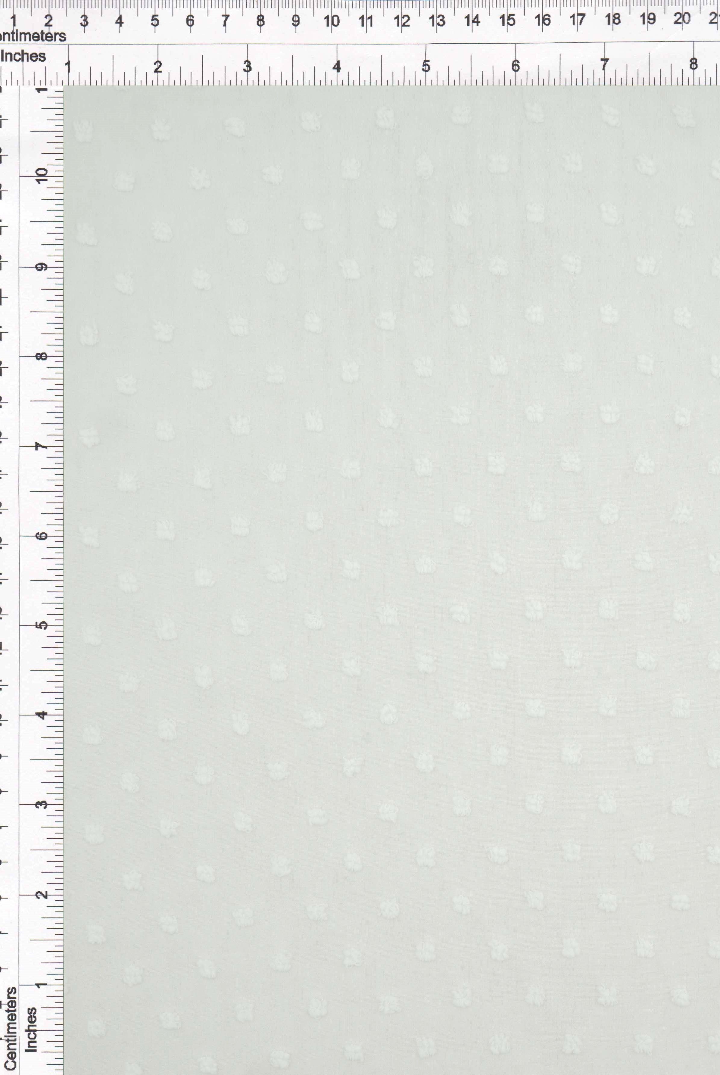 HIMLT-3132 IVORY BLOUSE CHIFFON CREAM DOT DRESS HI-MULTI IVORY NON STRETCH POLYESTER SKIRTS SOLID SWISS TOPS WHITE WOVEN